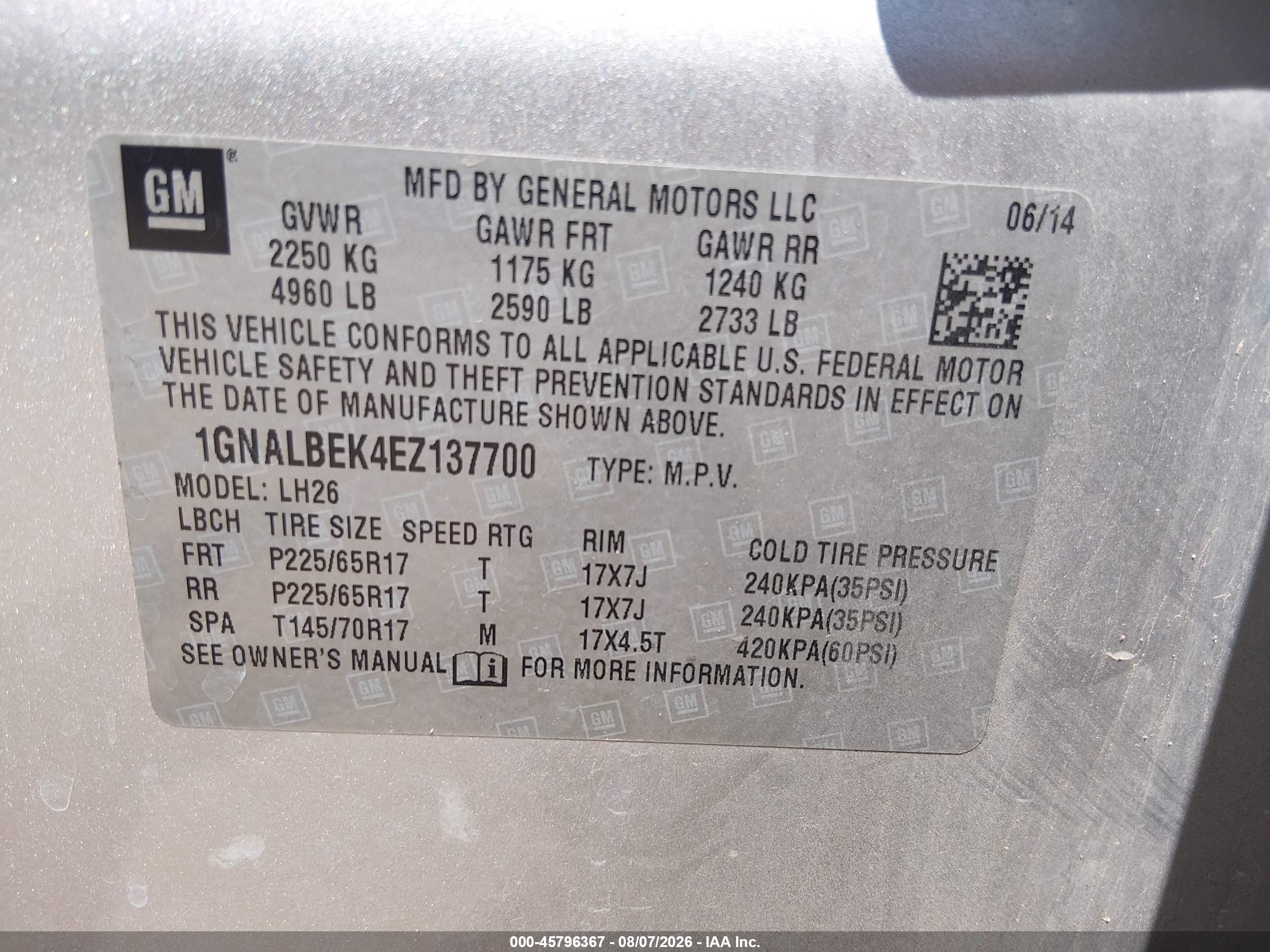 2014 Chevrolet Equinox Lt Silver vin: 1GNALBEK4EZ137700