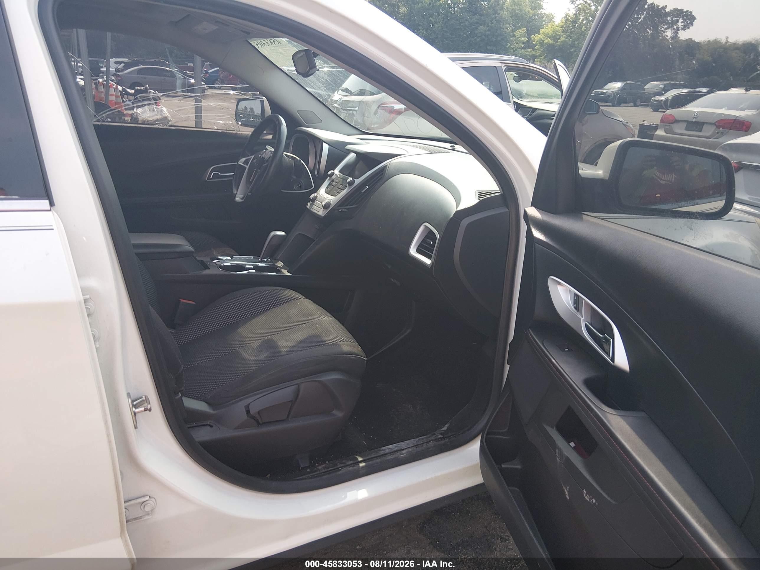 2015 Chevrolet Equinox Lt White vin: 1GNALBEK4FZ115925