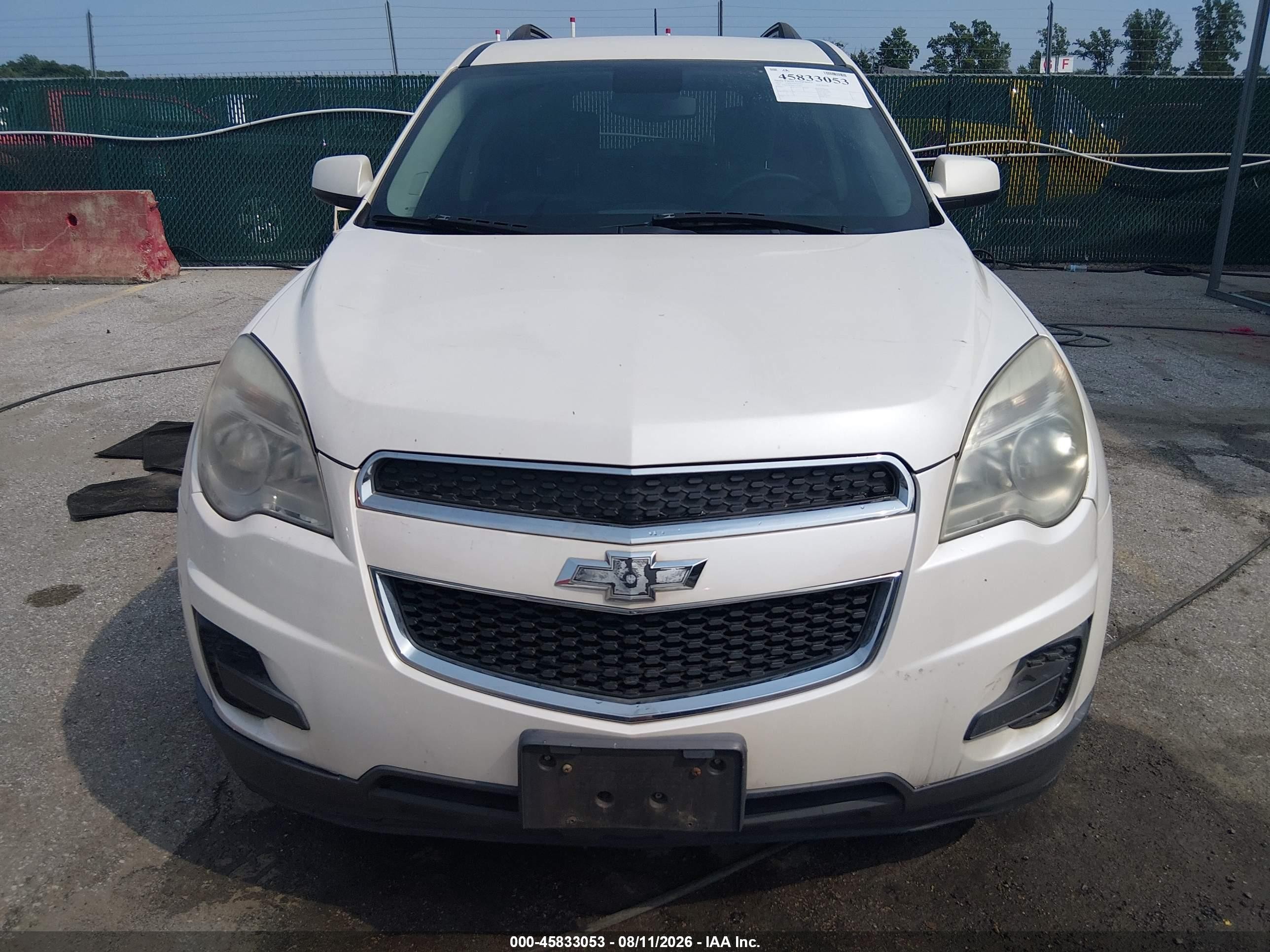 2015 Chevrolet Equinox Lt White vin: 1GNALBEK4FZ115925