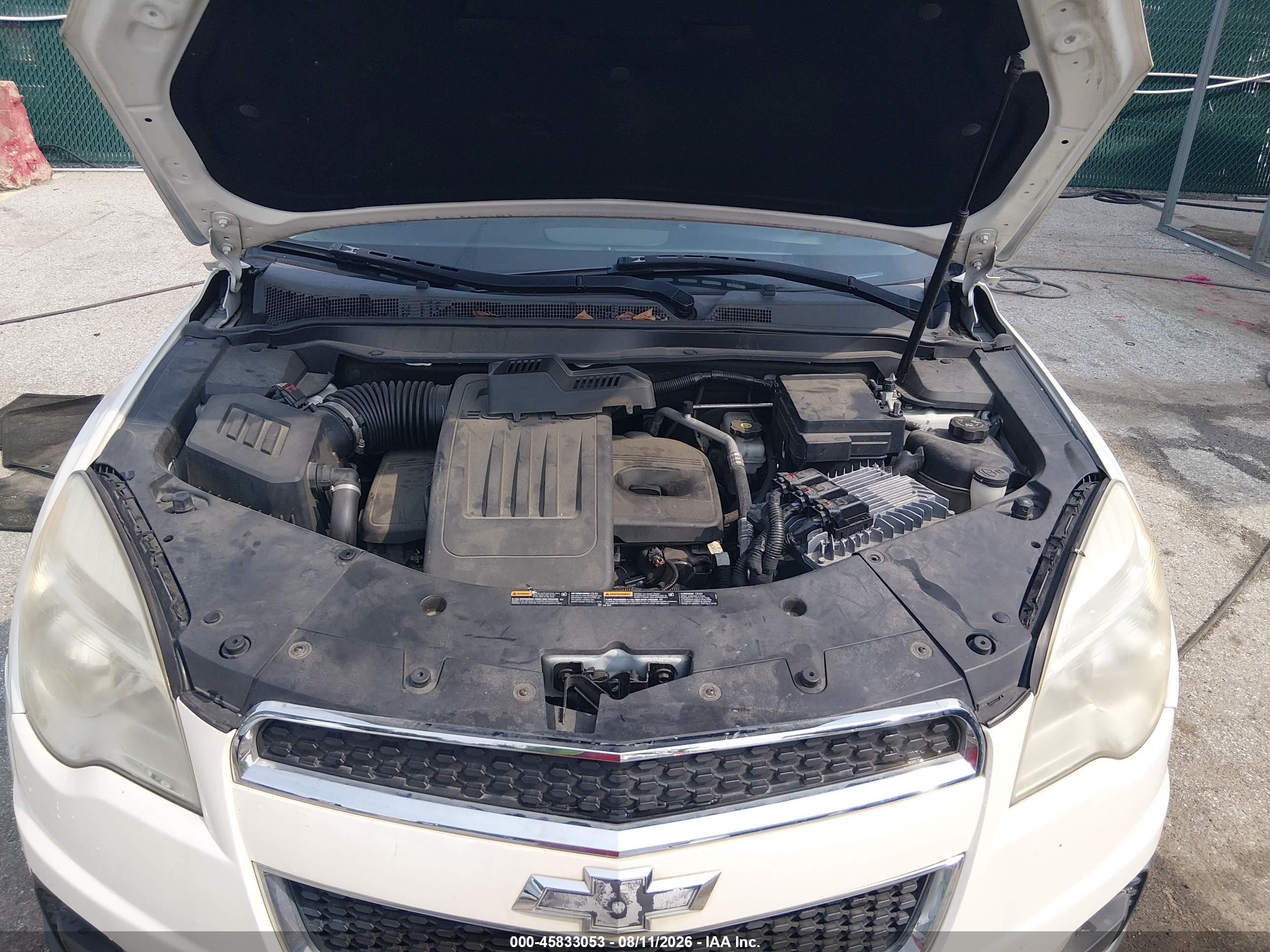 2015 Chevrolet Equinox Lt White vin: 1GNALBEK4FZ115925