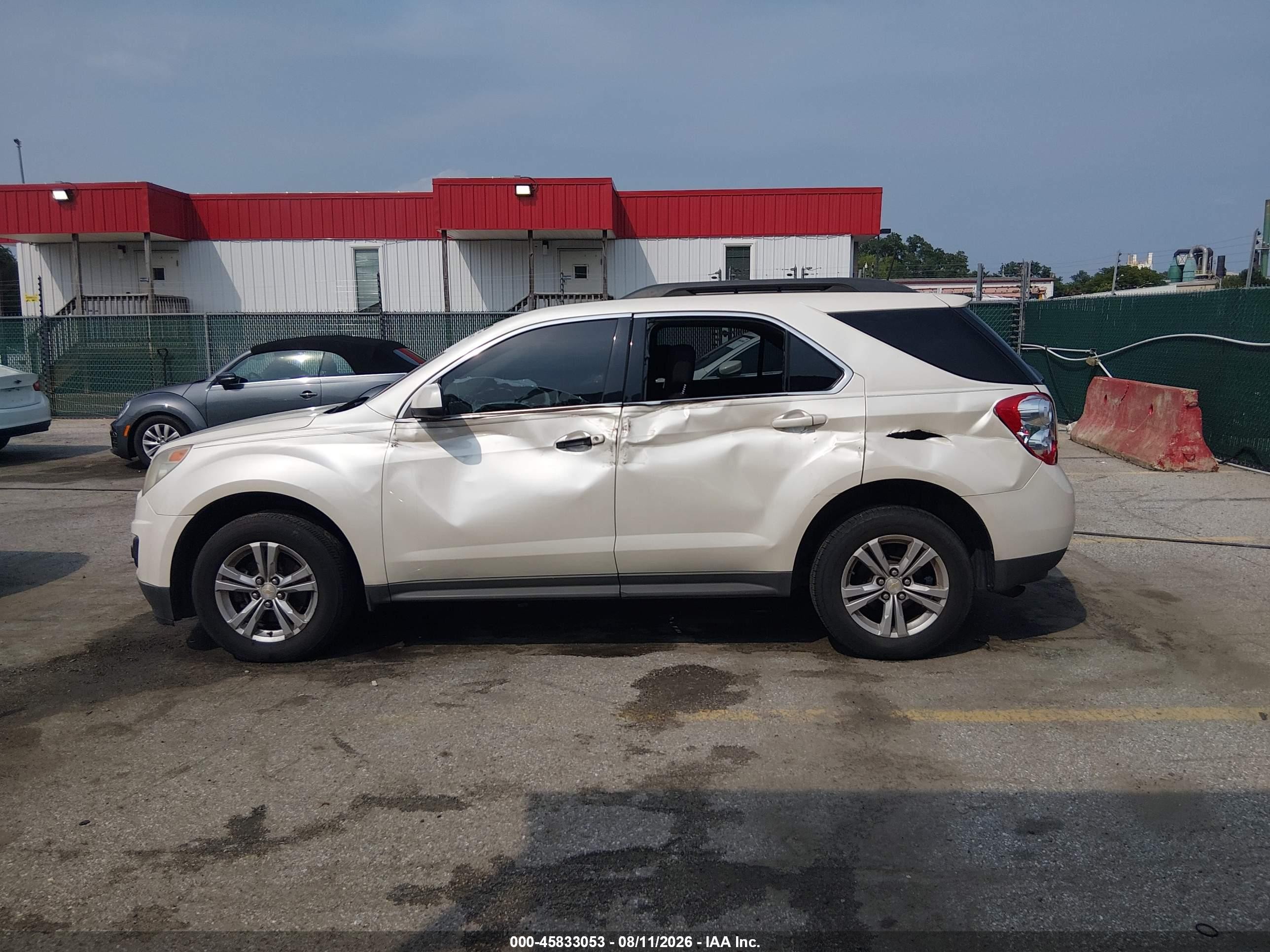 2015 Chevrolet Equinox Lt White vin: 1GNALBEK4FZ115925