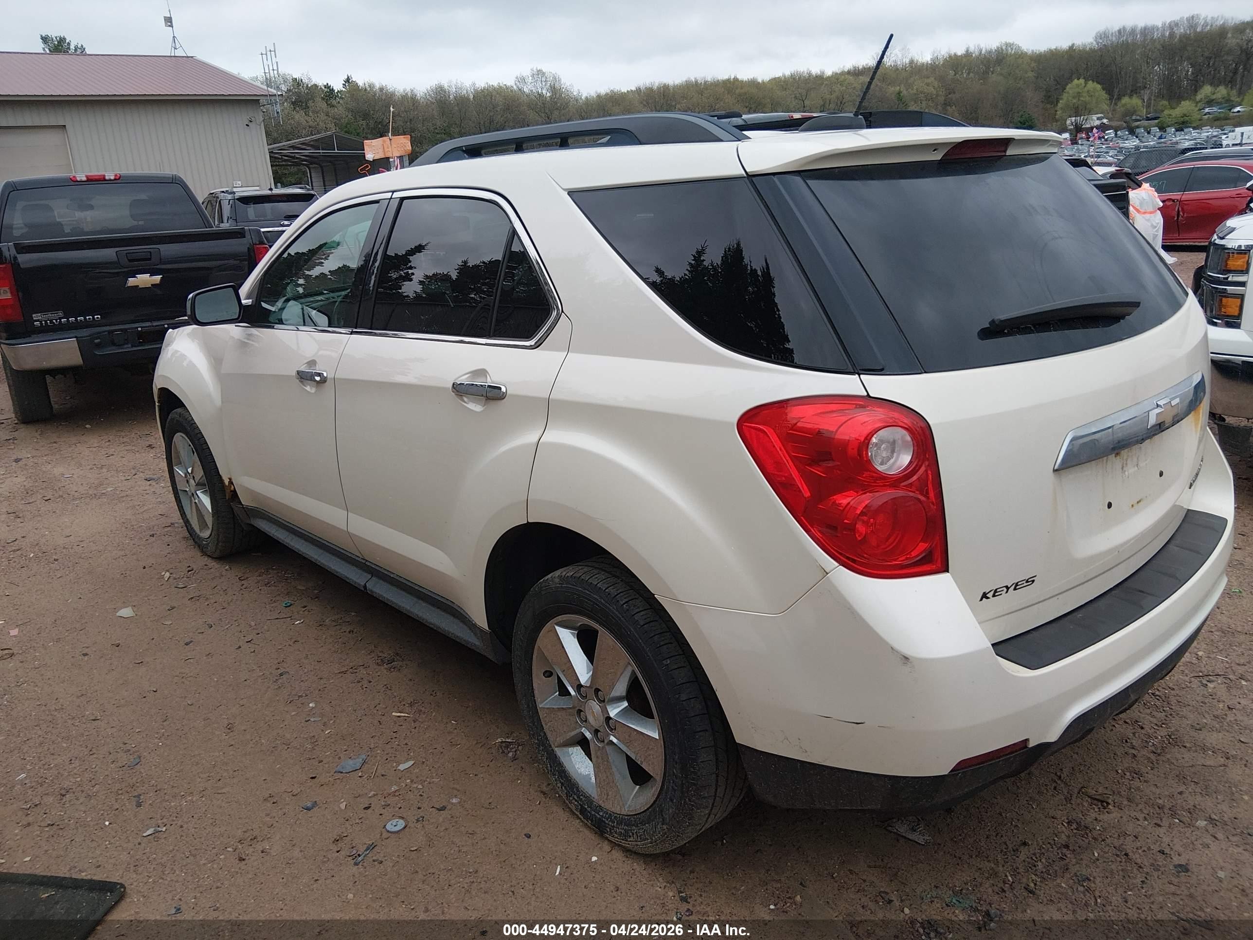 2015 Chevrolet Equinox 1lt White vin: 1GNALBEK4FZ140470