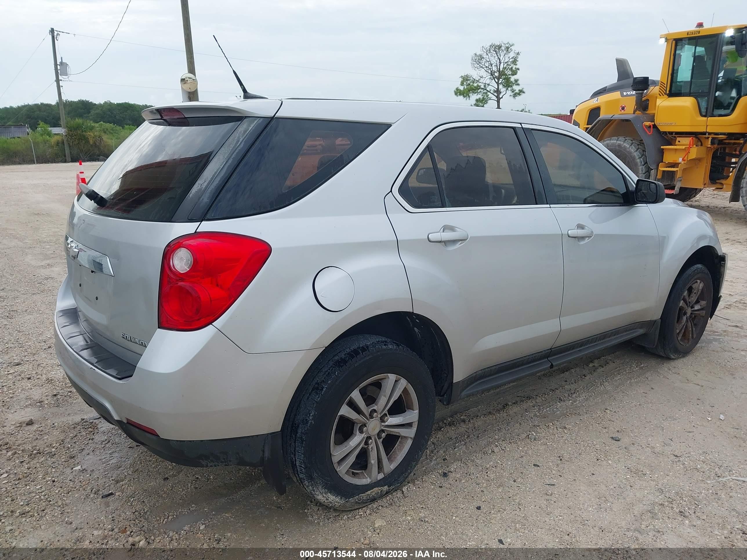 2013 Chevrolet Equinox Ls Серый vin: 1GNALBEK5DZ115316