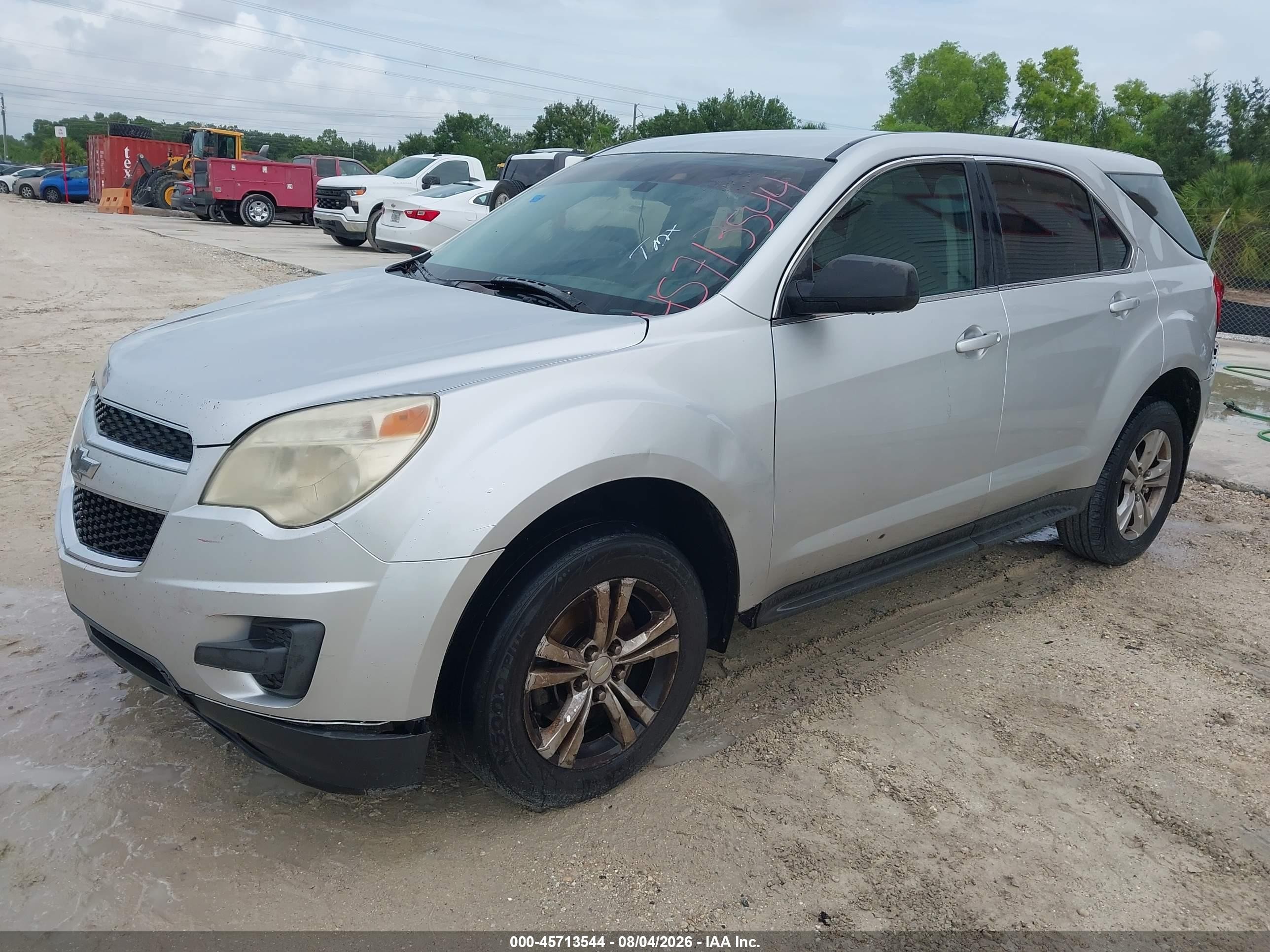 2013 Chevrolet Equinox Ls Серый vin: 1GNALBEK5DZ115316