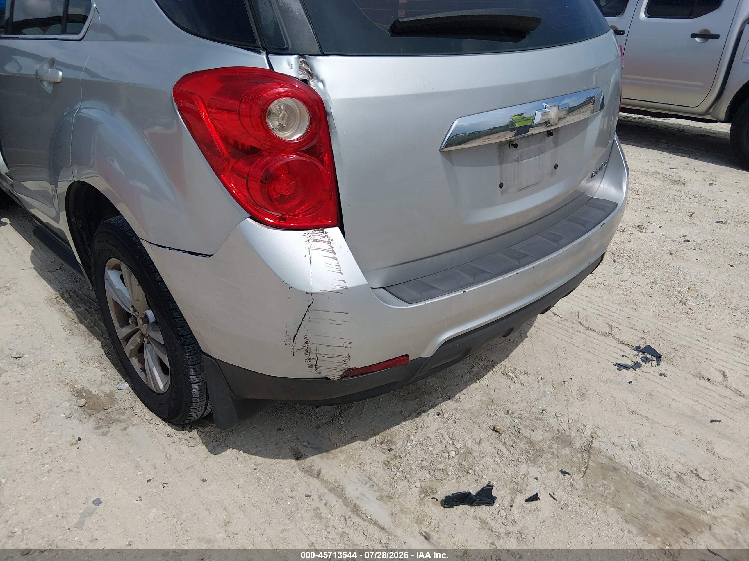 2013 Chevrolet Equinox Ls Серый vin: 1GNALBEK5DZ115316
