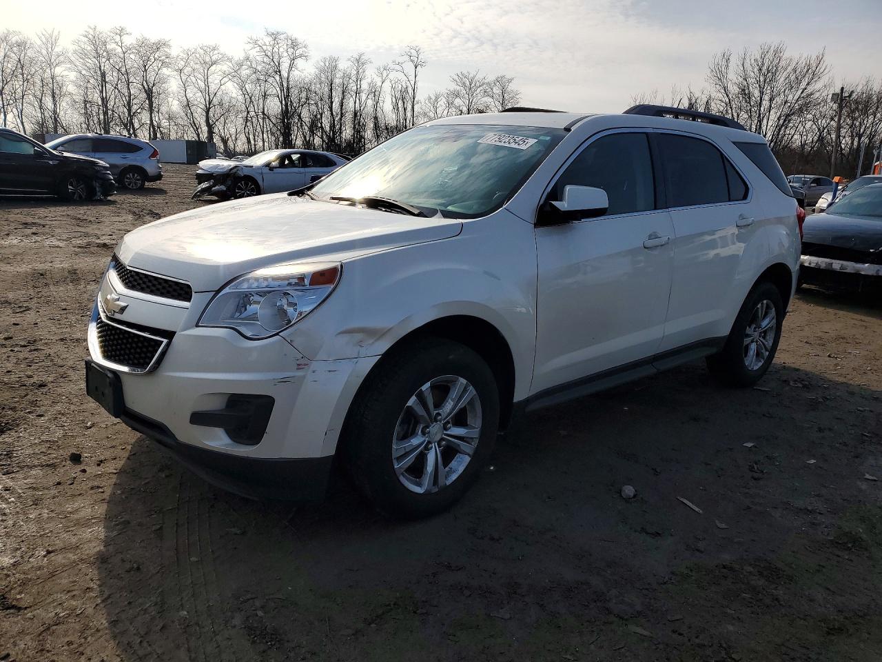 2014 Chevrolet Equinox Lt White vin: 1GNALBEK5EZ129380