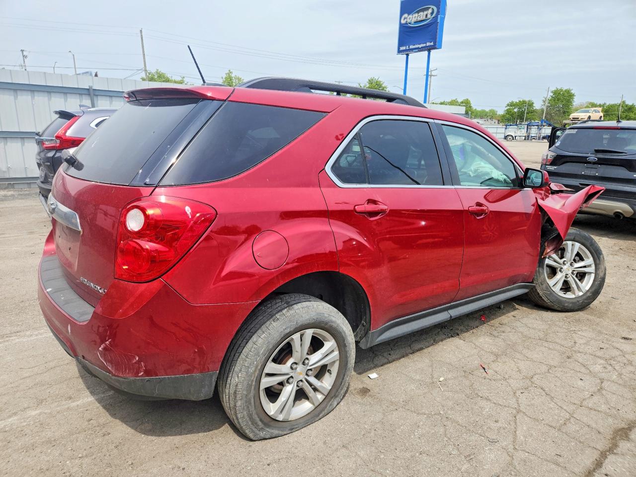 2015 Chevrolet Equinox Lt Burgundy vin: 1GNALBEK5FZ126836