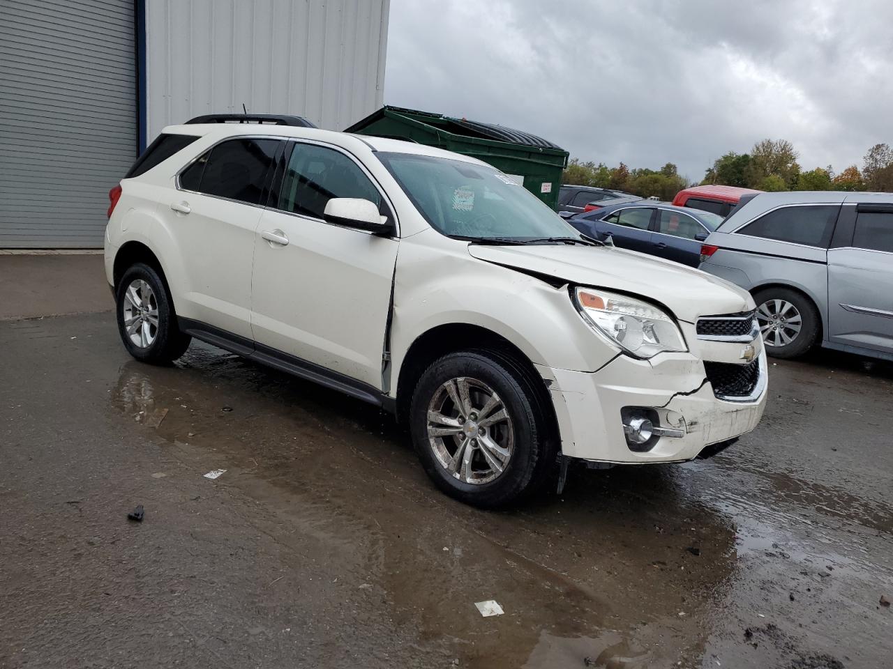 2015 Chevrolet Equinox Lt White vin: 1GNALBEK5FZ140395