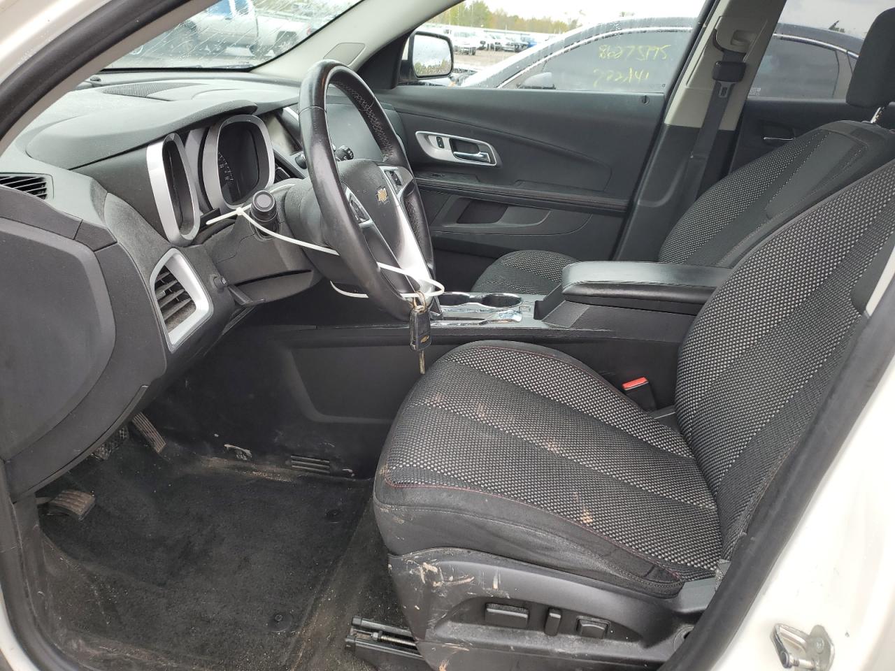 2015 Chevrolet Equinox Lt White vin: 1GNALBEK5FZ140395