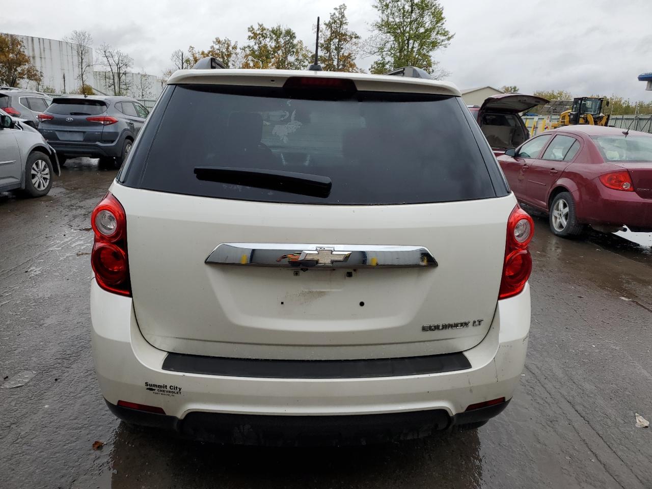 2015 Chevrolet Equinox Lt White vin: 1GNALBEK5FZ140395