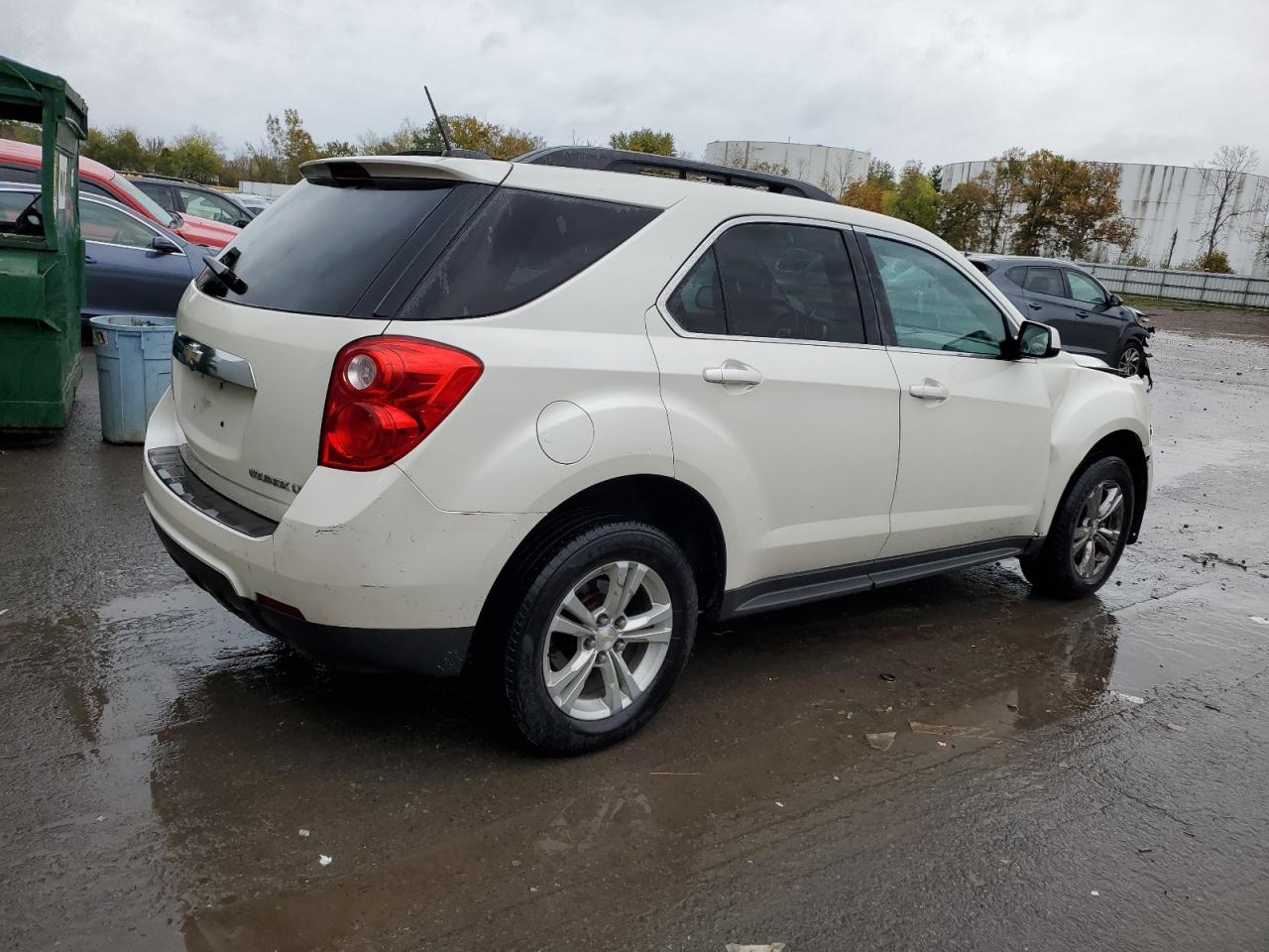 2015 Chevrolet Equinox Lt White vin: 1GNALBEK5FZ140395