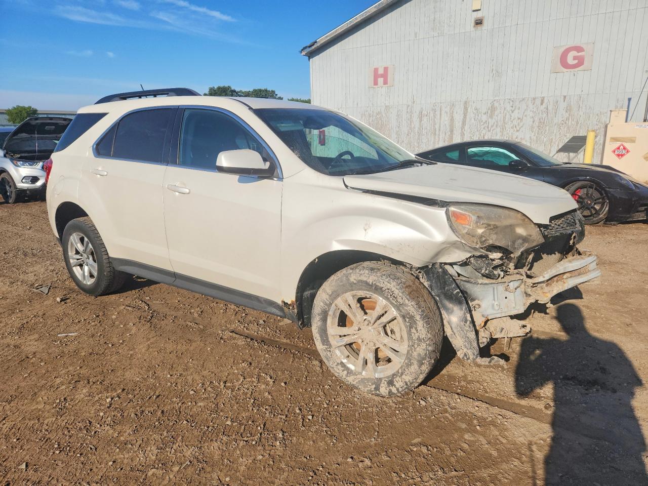 2015 Chevrolet Equinox Lt White vin: 1GNALBEK5FZ144656