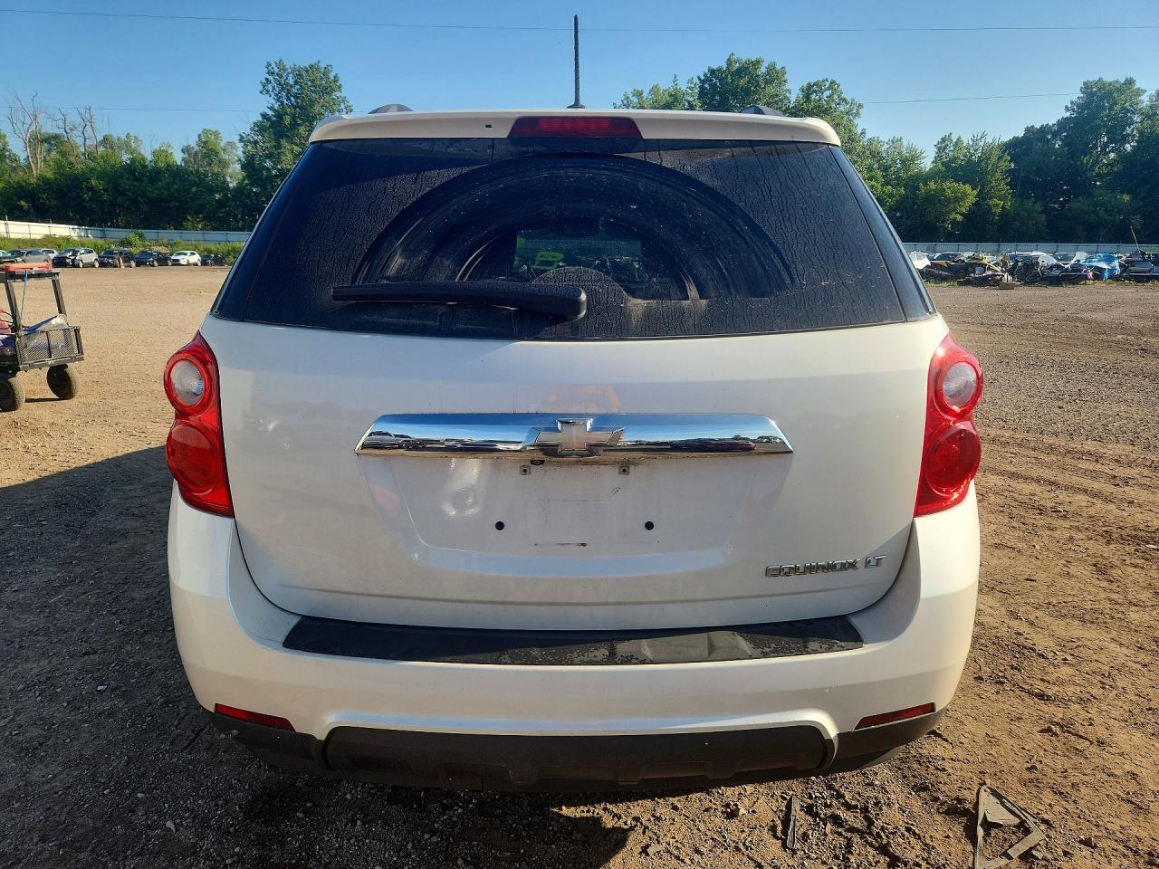 2015 Chevrolet Equinox Lt White vin: 1GNALBEK5FZ144656