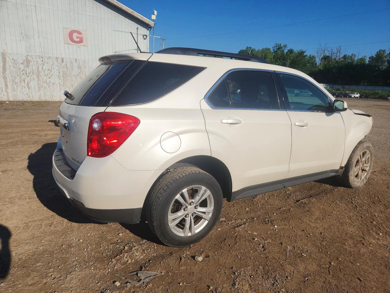 2015 Chevrolet Equinox Lt White vin: 1GNALBEK5FZ144656