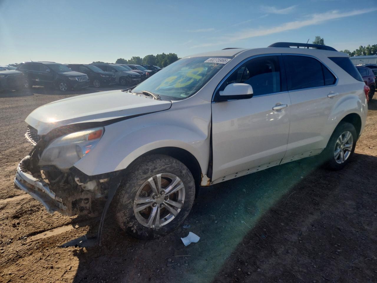 2015 Chevrolet Equinox Lt White vin: 1GNALBEK5FZ144656