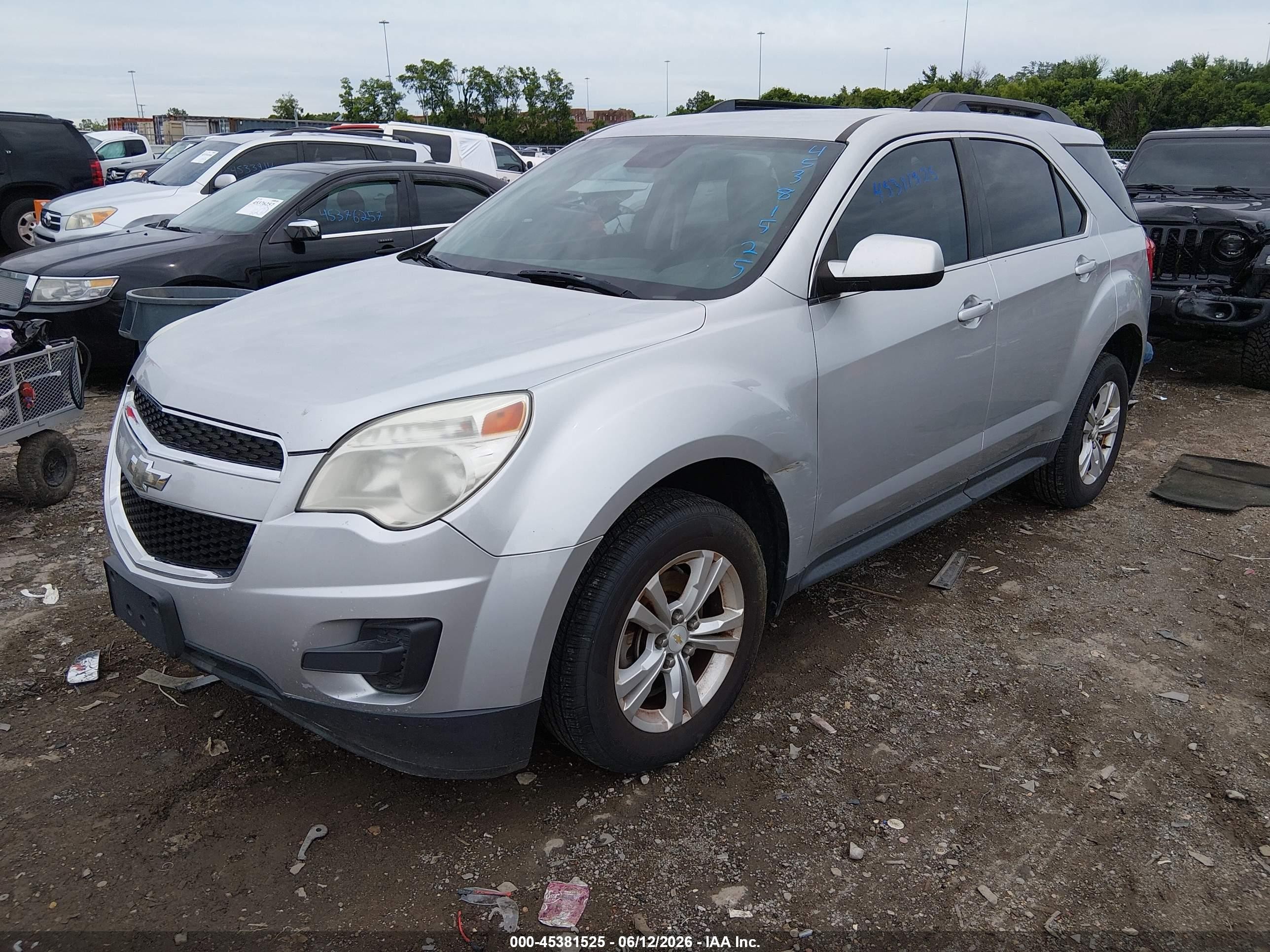 2015 Chevrolet Equinox Lt Silver vin: 1GNALBEK5FZ145290