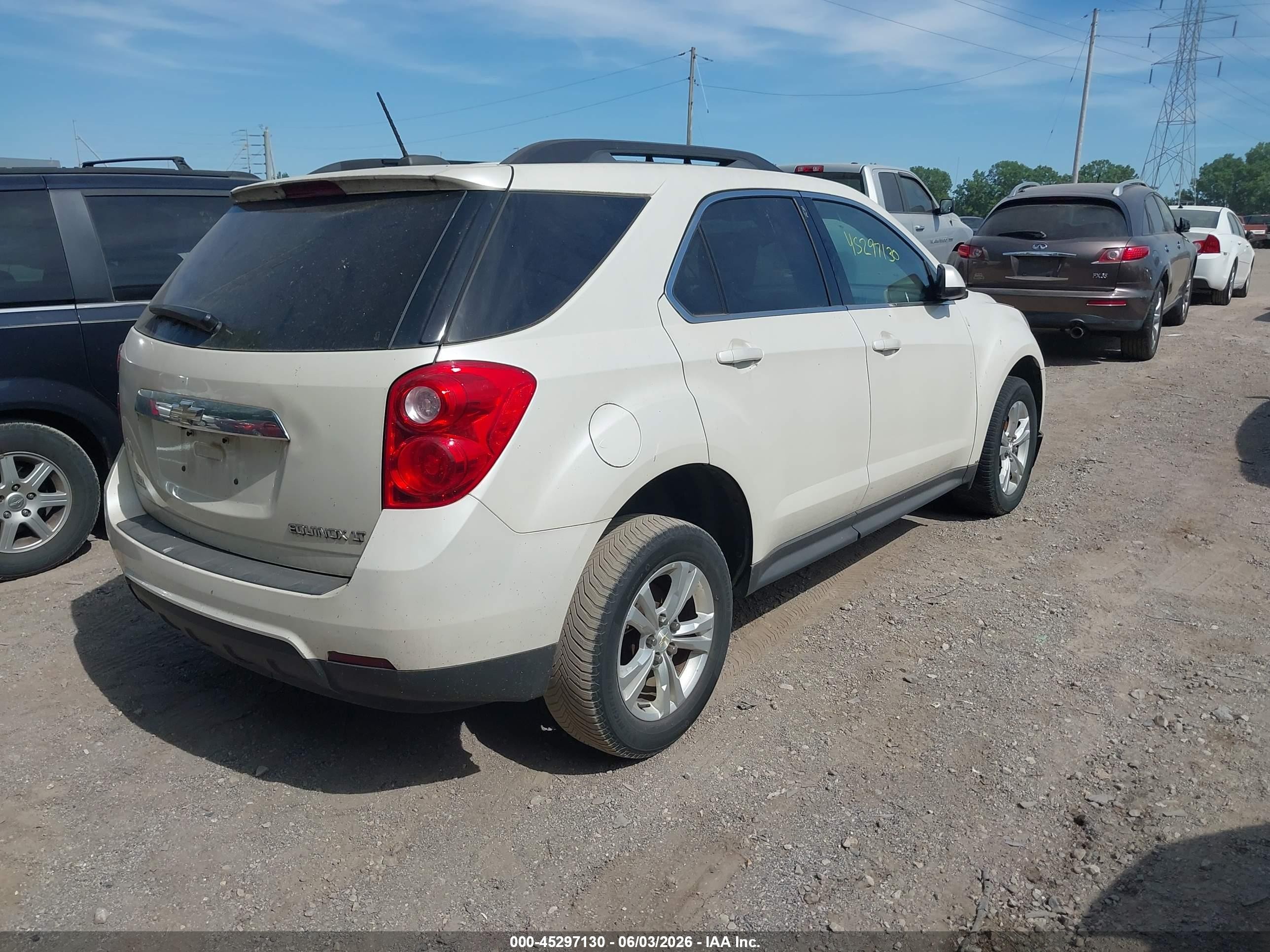 2015 Chevrolet Equinox 1lt Белый vin: 1GNALBEK6FZ124190