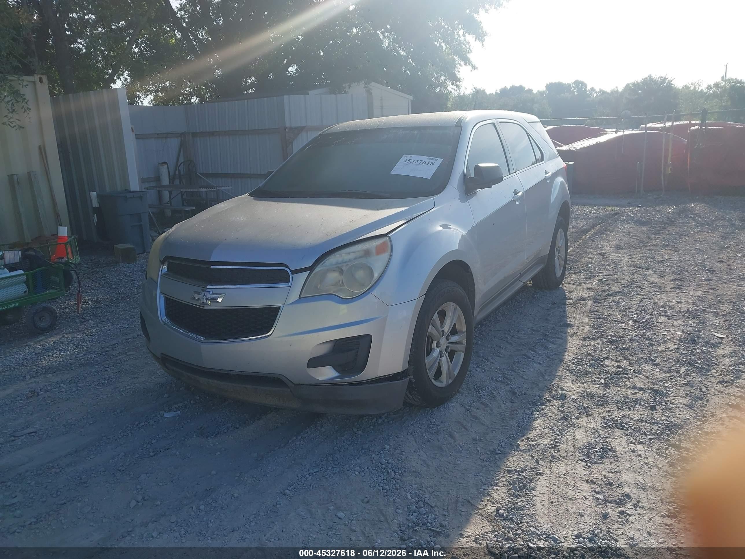 2013 Chevrolet Equinox Ls Silver vin: 1GNALBEK7DZ104088