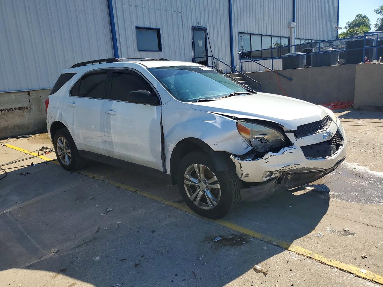2013 Chevrolet Equinox Ls White vin: 1GNALBEK7DZ118234