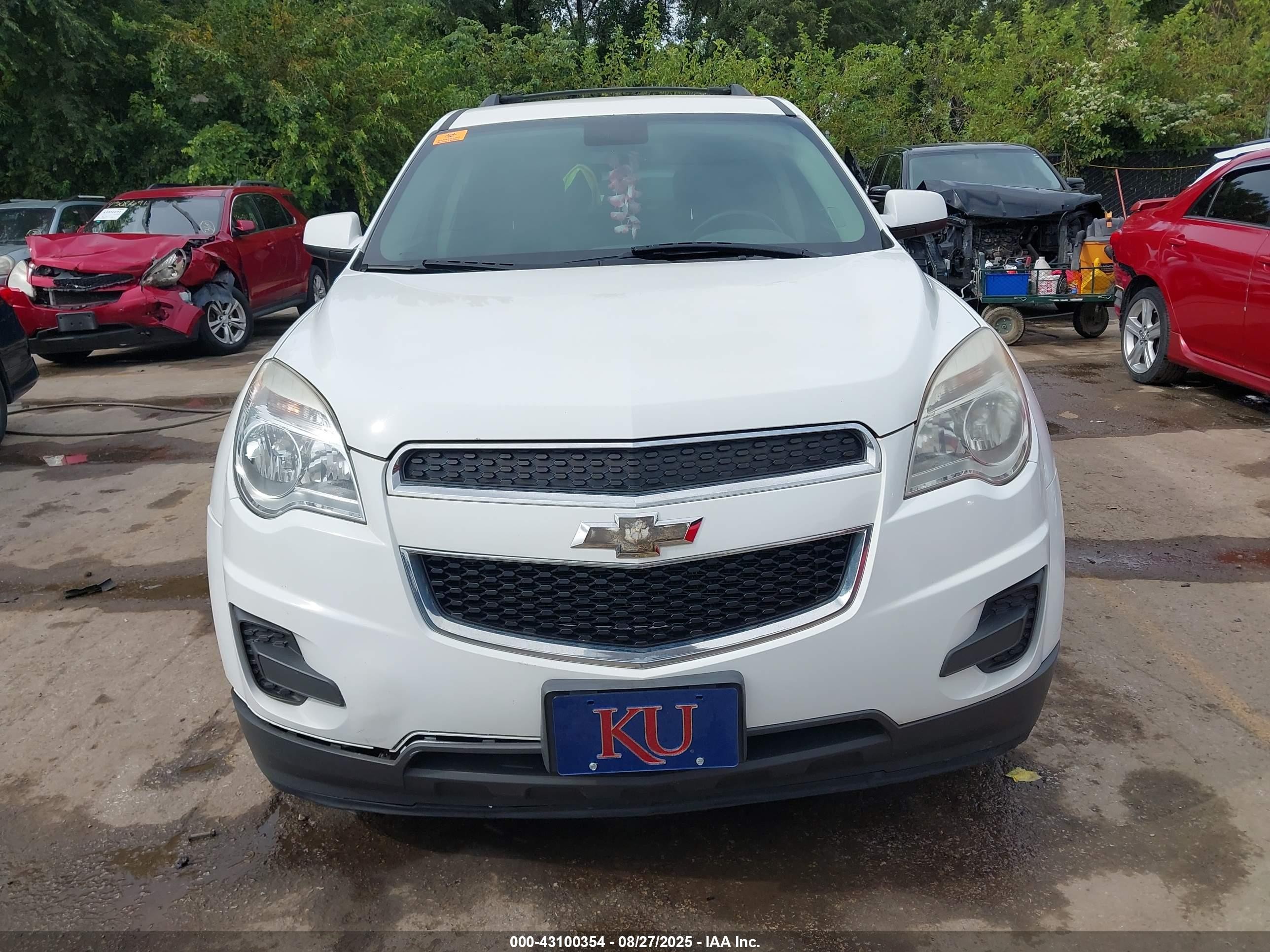2014 Chevrolet Equinox 1lt White vin: 1GNALBEK7EZ109681