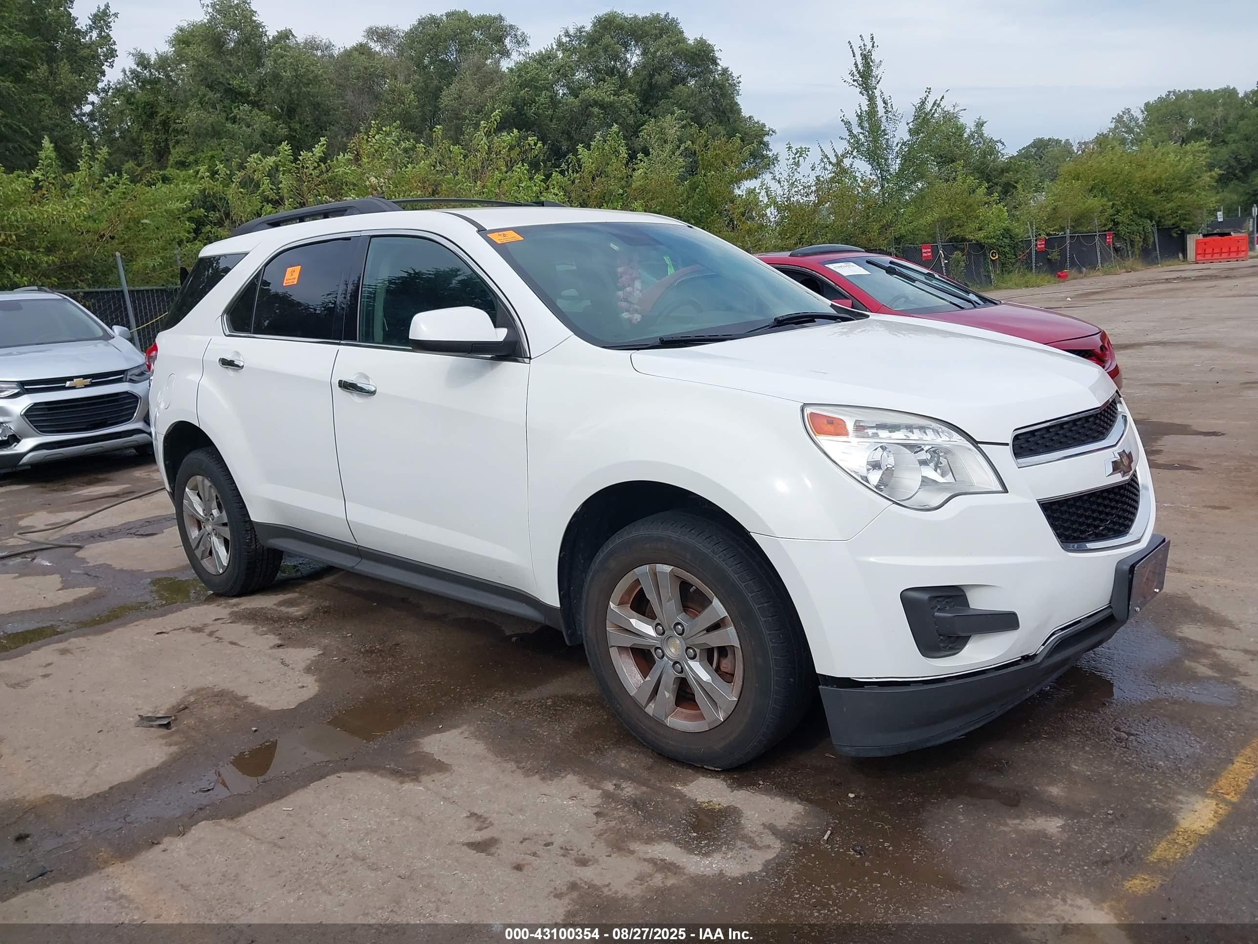 2014 Chevrolet Equinox 1lt White vin: 1GNALBEK7EZ109681