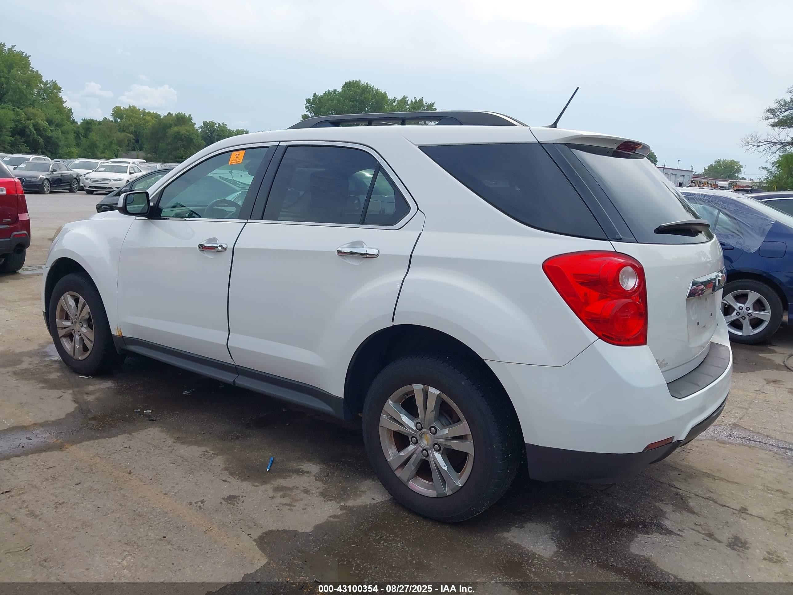 2014 Chevrolet Equinox 1lt White vin: 1GNALBEK7EZ109681