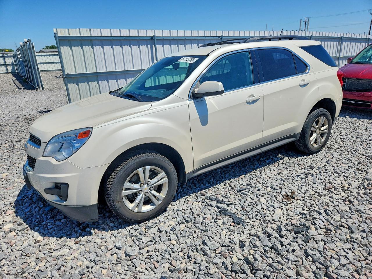 2014 Chevrolet Equinox Lt White vin: 1GNALBEK7EZ109907
