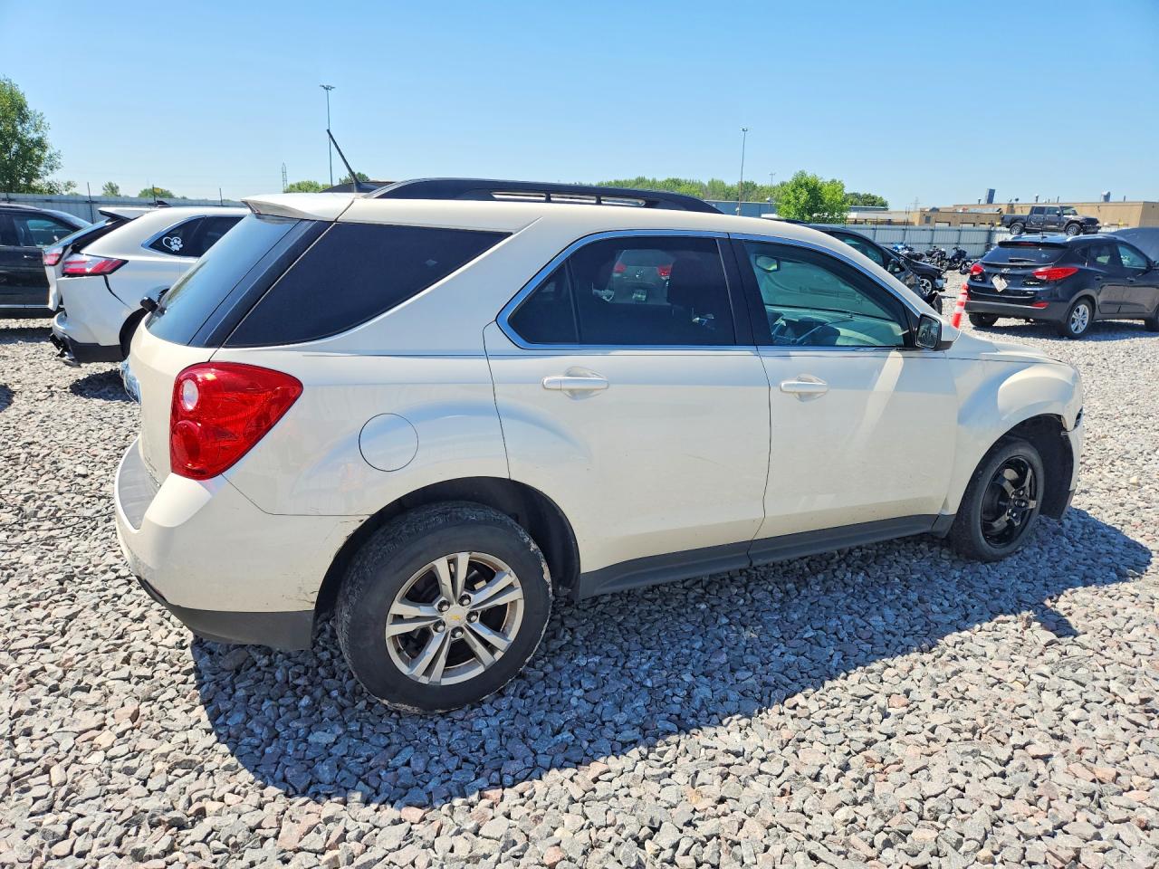 2014 Chevrolet Equinox Lt White vin: 1GNALBEK7EZ109907