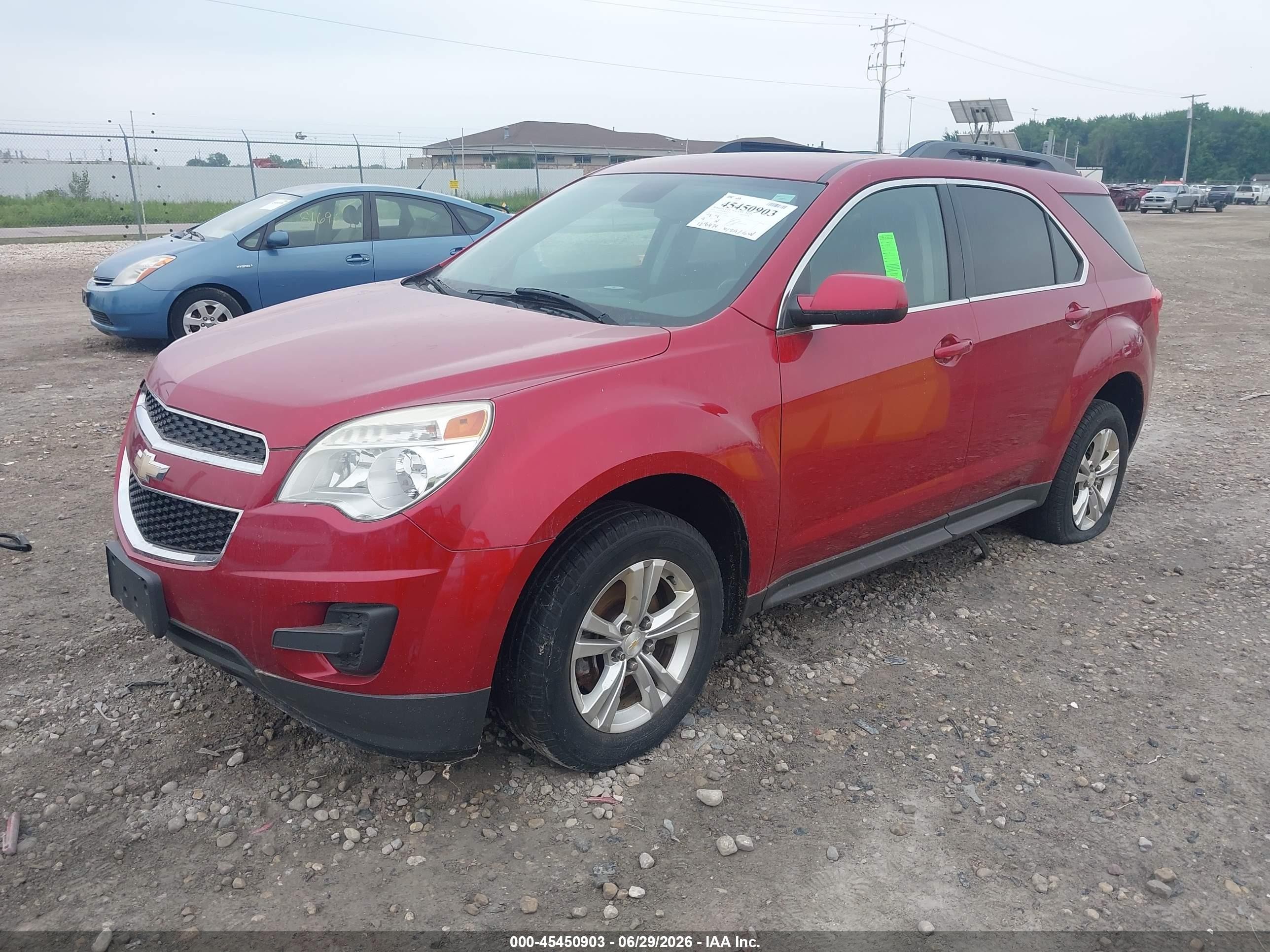 2014 Chevrolet Equinox Lt Red vin: 1GNALBEK7EZ124004