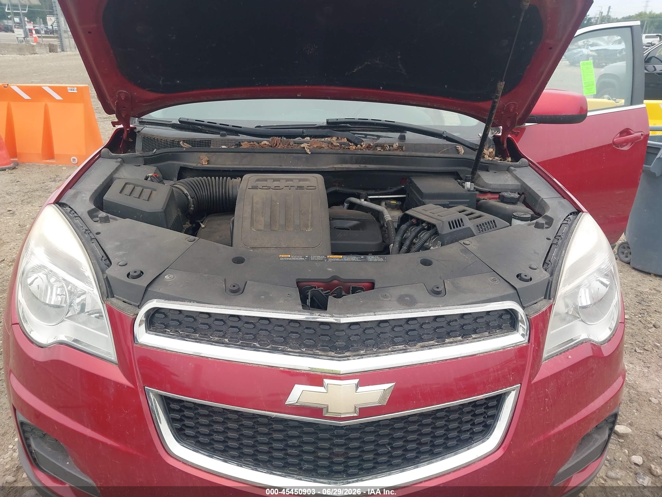 2014 Chevrolet Equinox Lt Red vin: 1GNALBEK7EZ124004