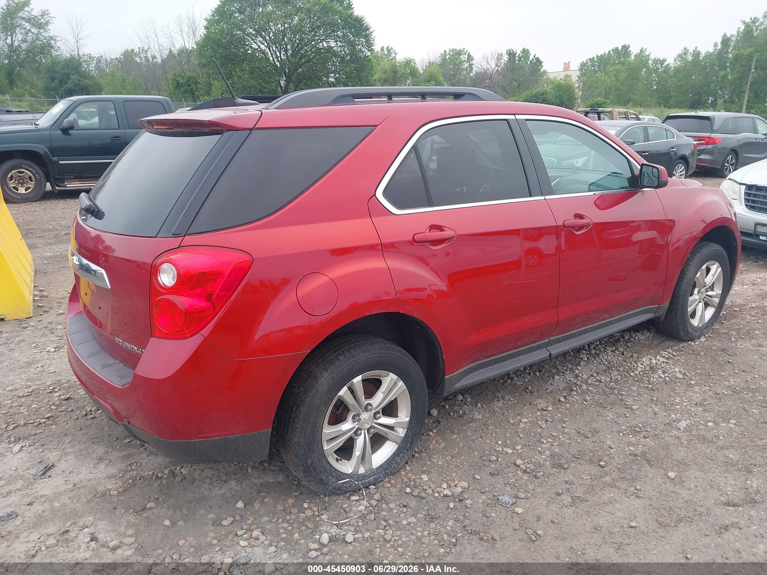 2014 Chevrolet Equinox Lt Red vin: 1GNALBEK7EZ124004