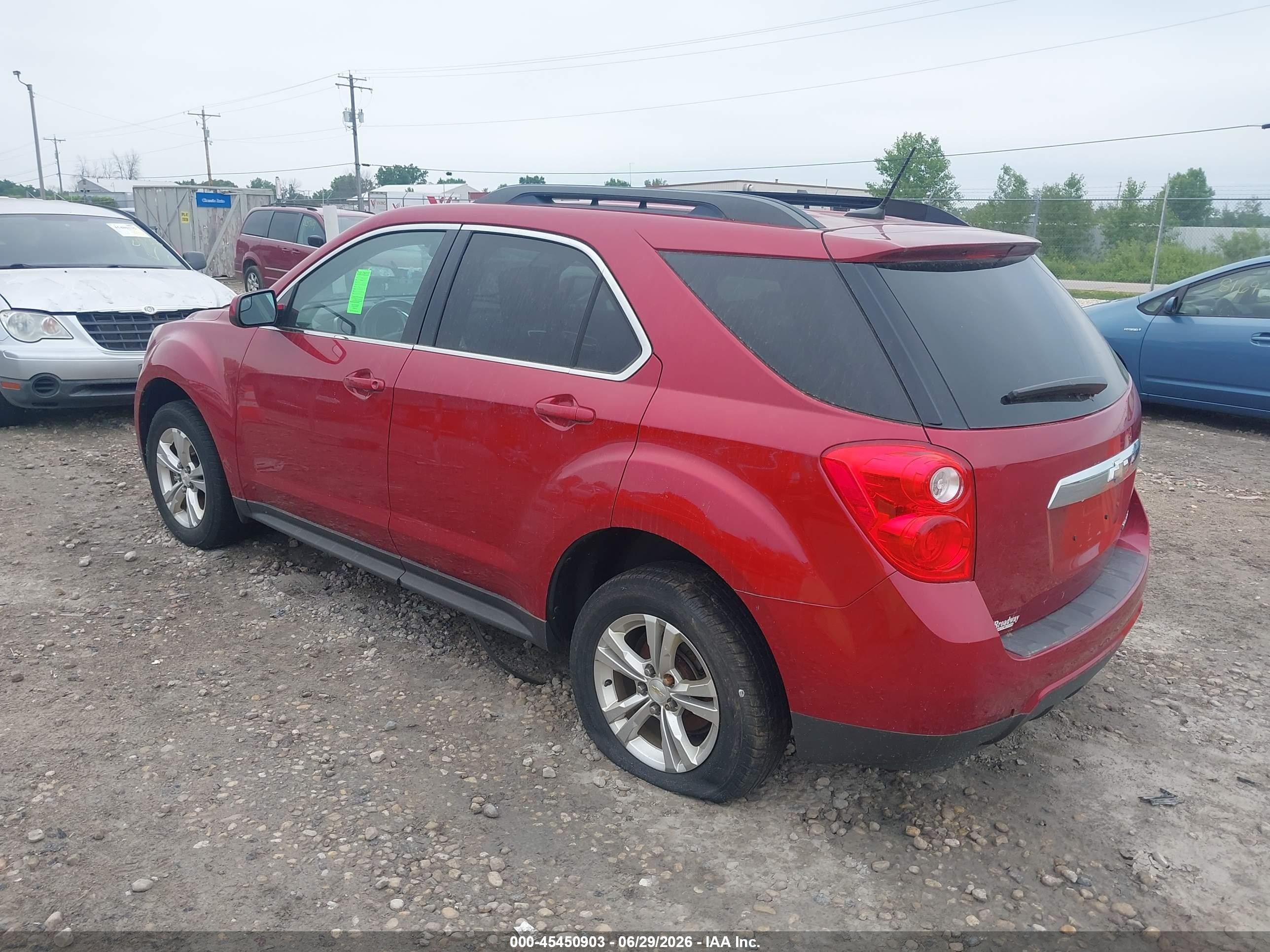 2014 Chevrolet Equinox Lt Red vin: 1GNALBEK7EZ124004