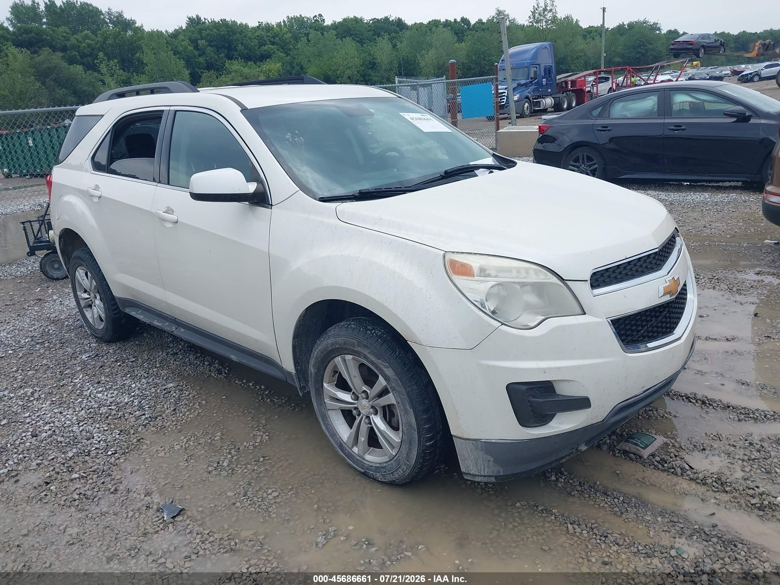 2014 Chevrolet Equinox Lt Белый vin: 1GNALBEK7EZ137917