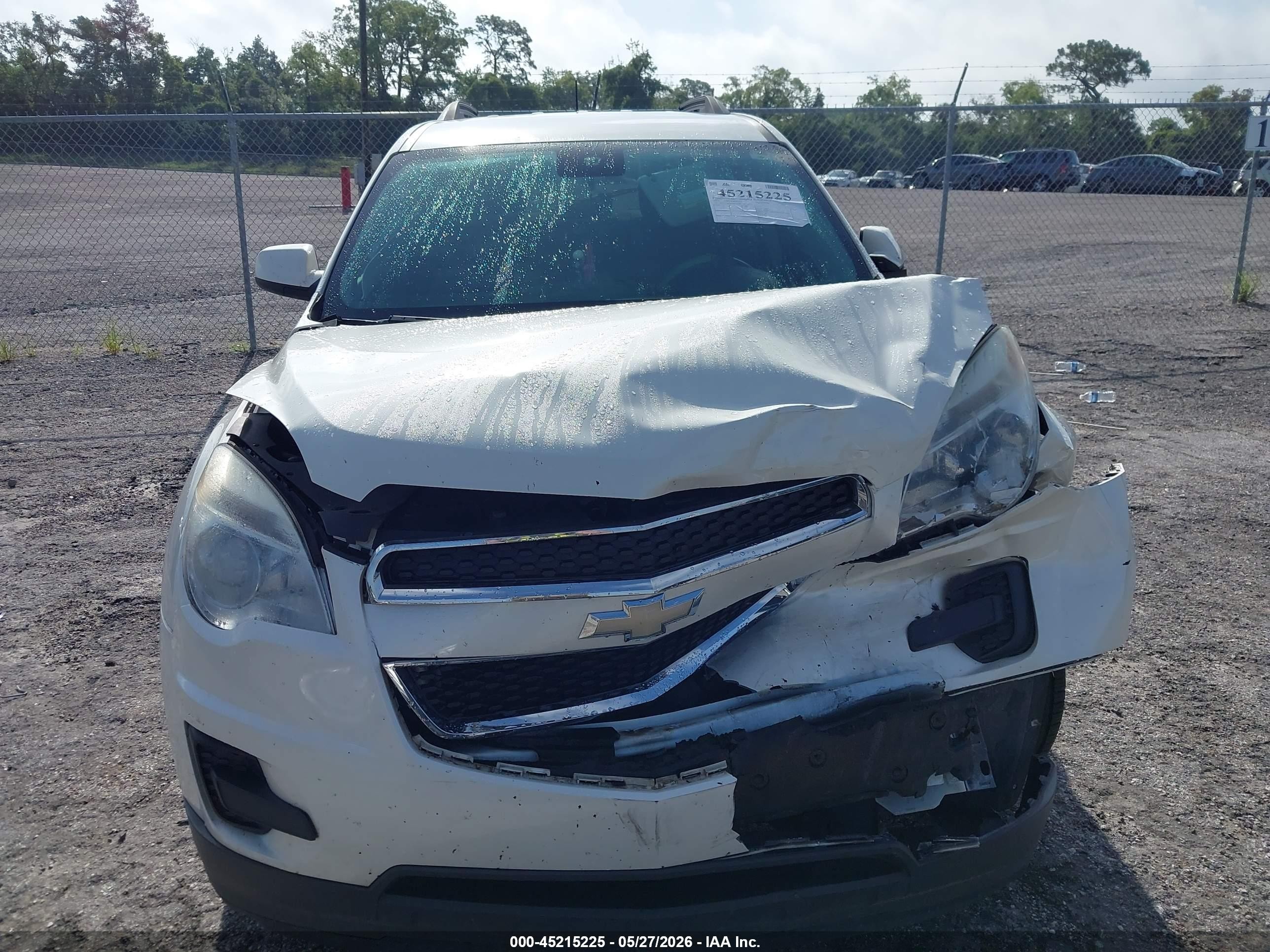 2015 Chevrolet Equinox 1lt White vin: 1GNALBEK7FZ127485