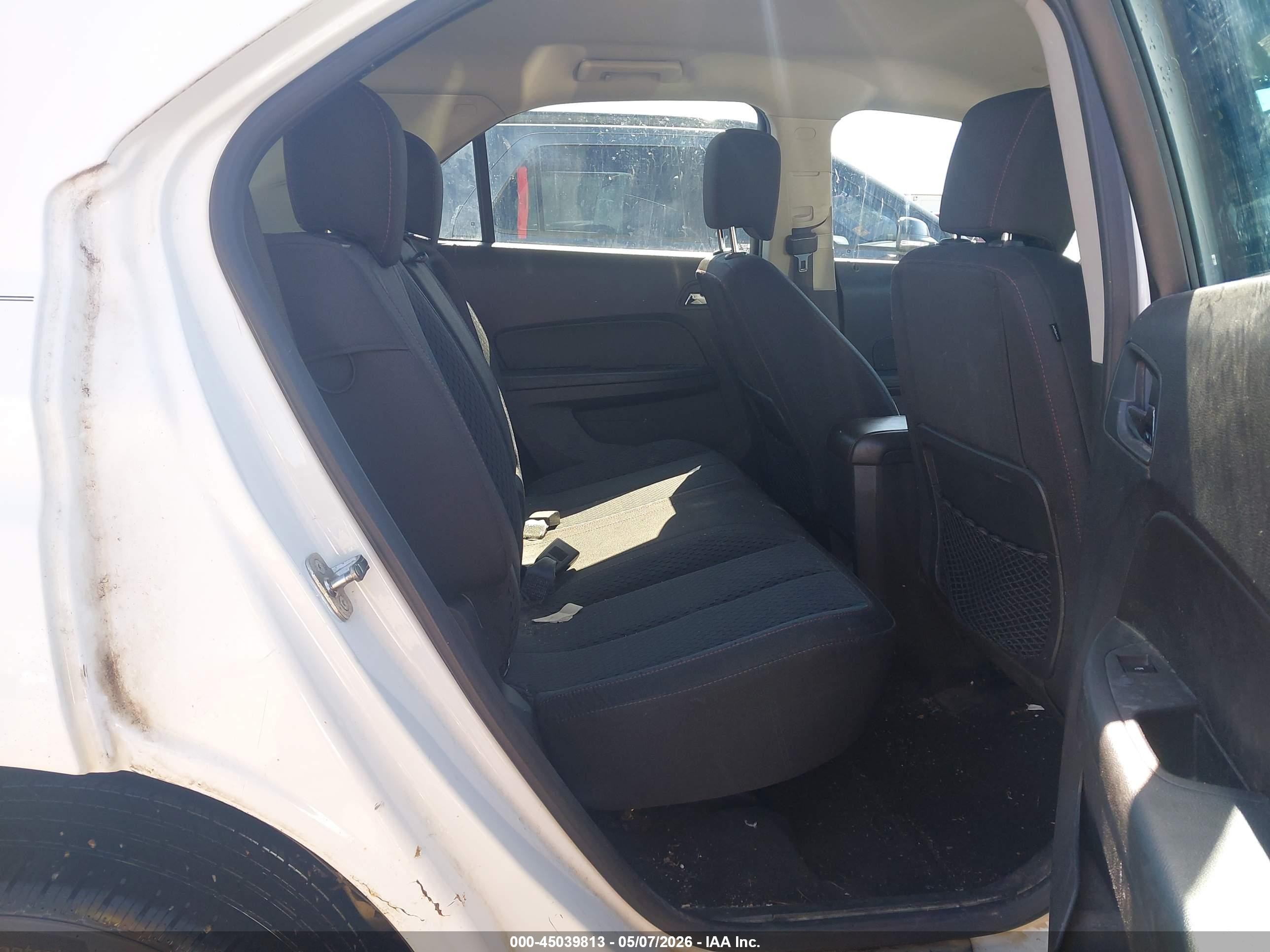 2013 Chevrolet Equinox Ls White vin: 1GNALBEK8DZ112443