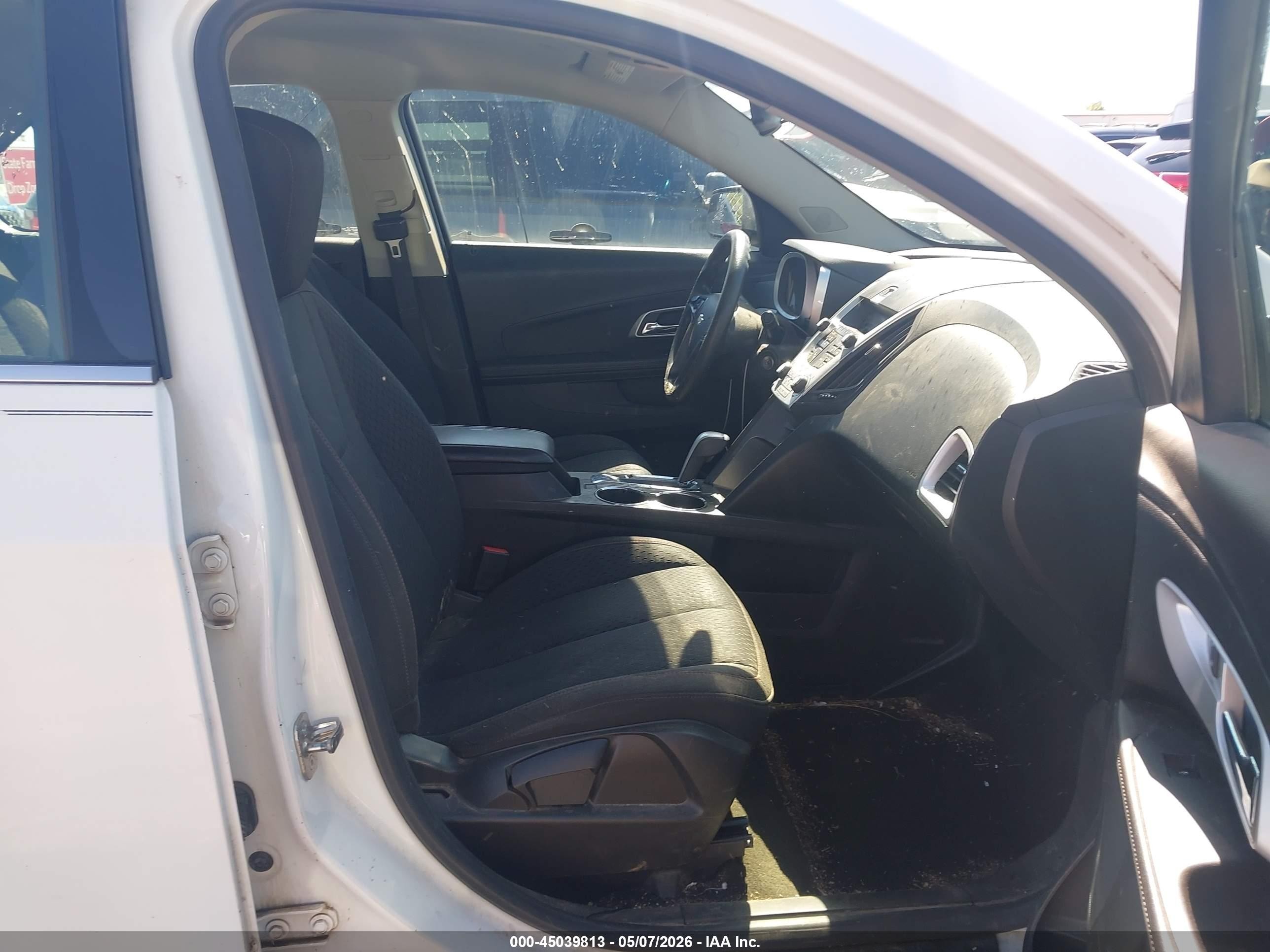 2013 Chevrolet Equinox Ls White vin: 1GNALBEK8DZ112443