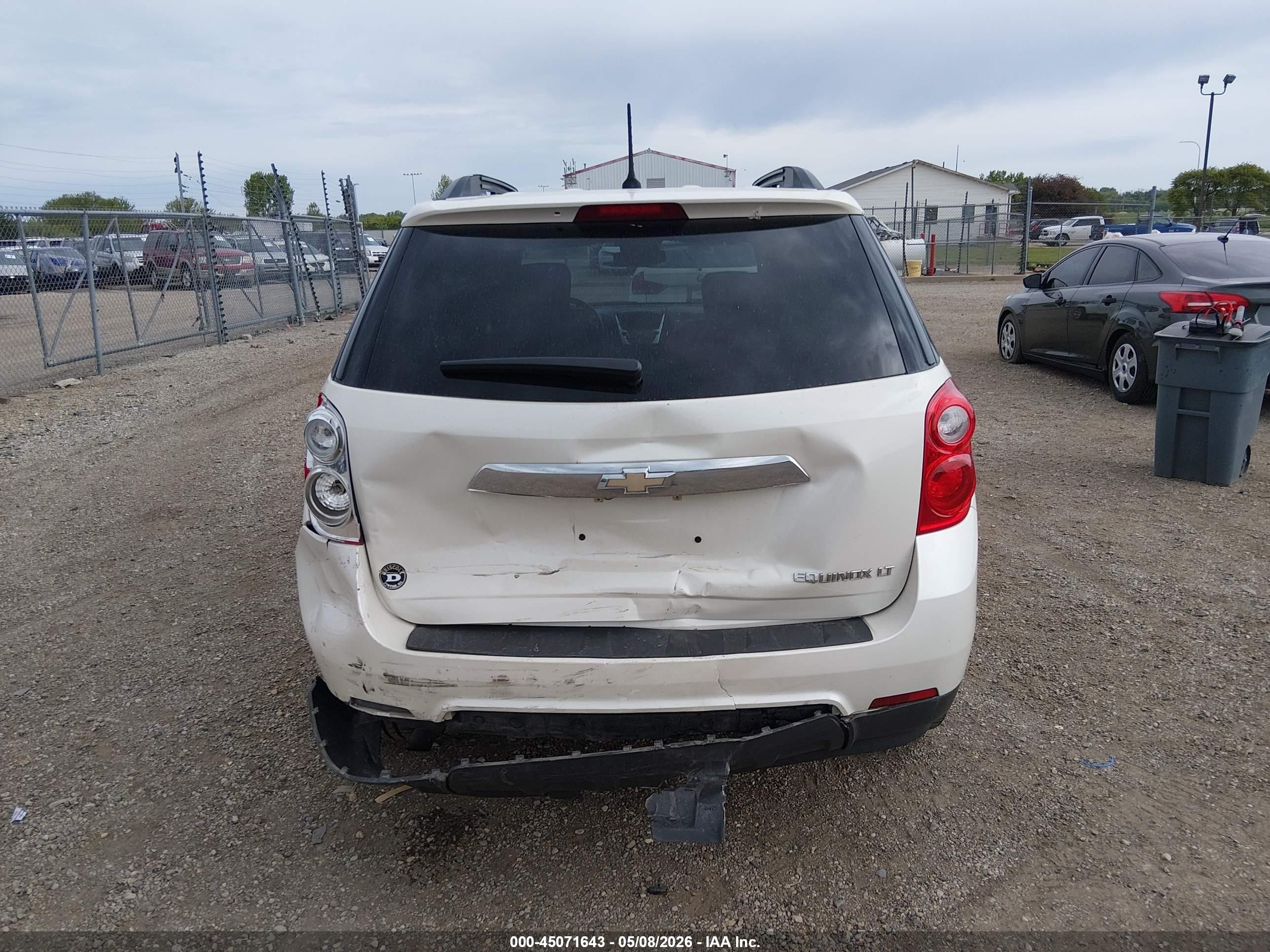 2014 Chevrolet Equinox 1lt White vin: 1GNALBEK8EZ107468