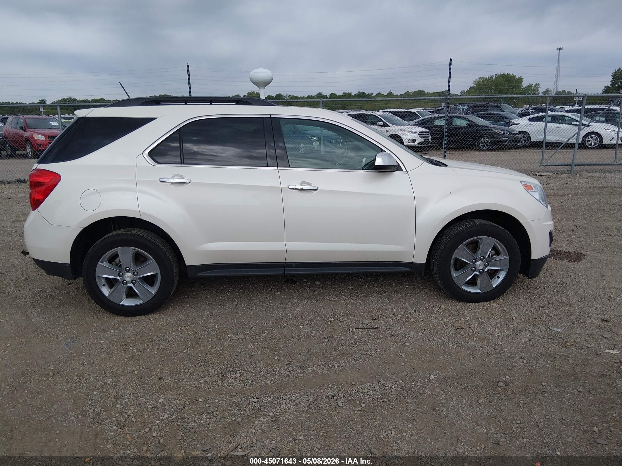2014 Chevrolet Equinox 1lt White vin: 1GNALBEK8EZ107468