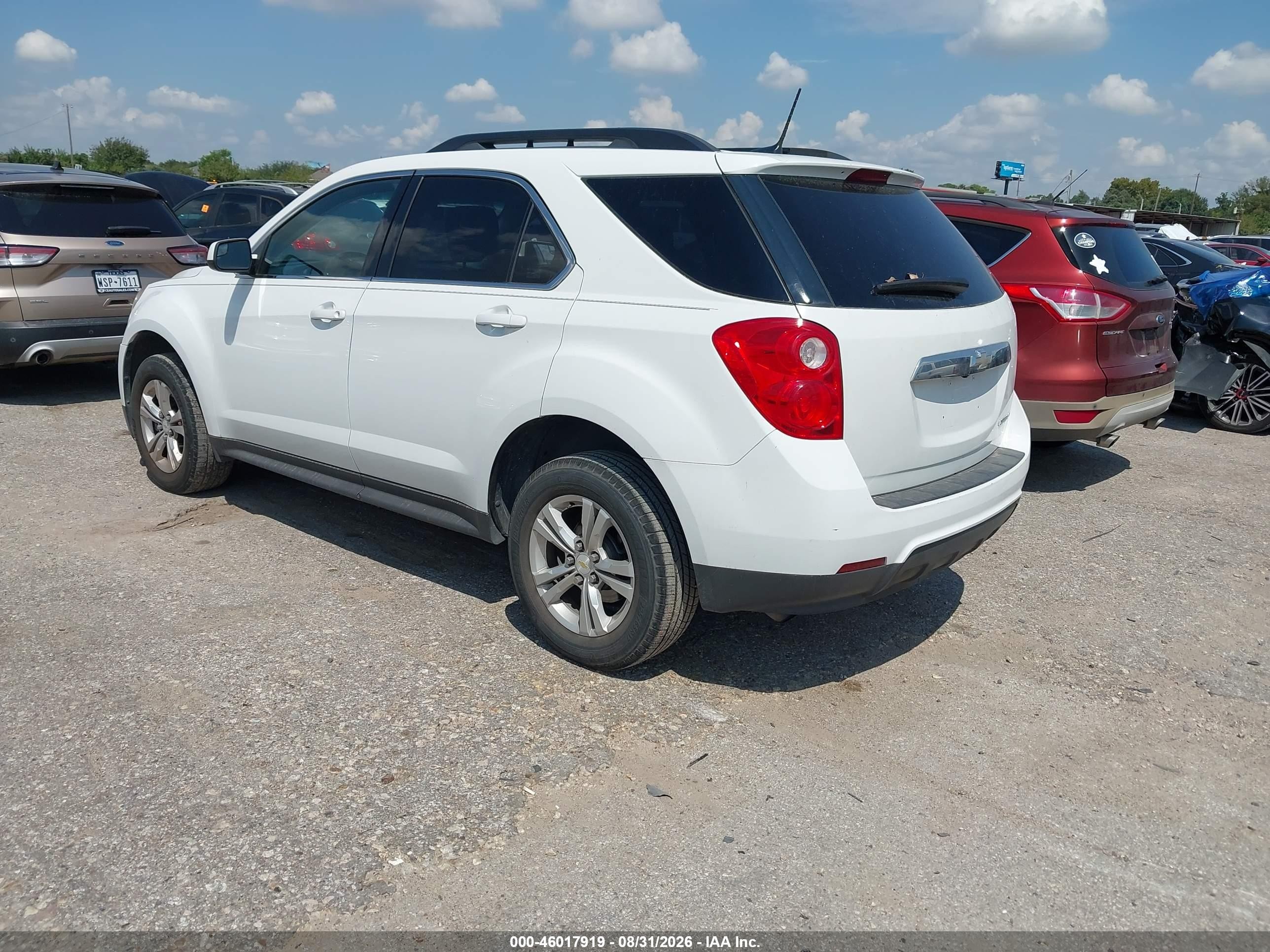 2014 Chevrolet Equinox 1lt Белый vin: 1GNALBEK8EZ123802