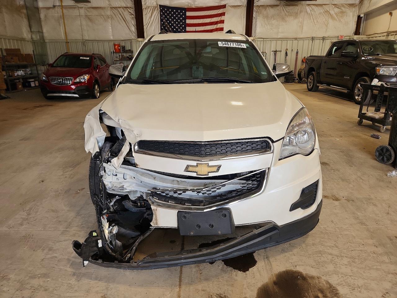 2015 Chevrolet Equinox Lt White vin: 1GNALBEK8FZ126958