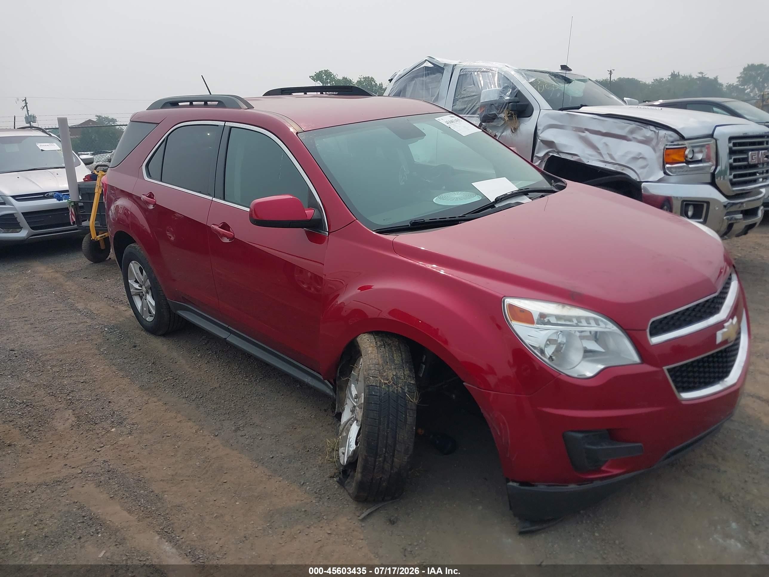 2015 Chevrolet Equinox Lt Красный vin: 1GNALBEK8FZ129147