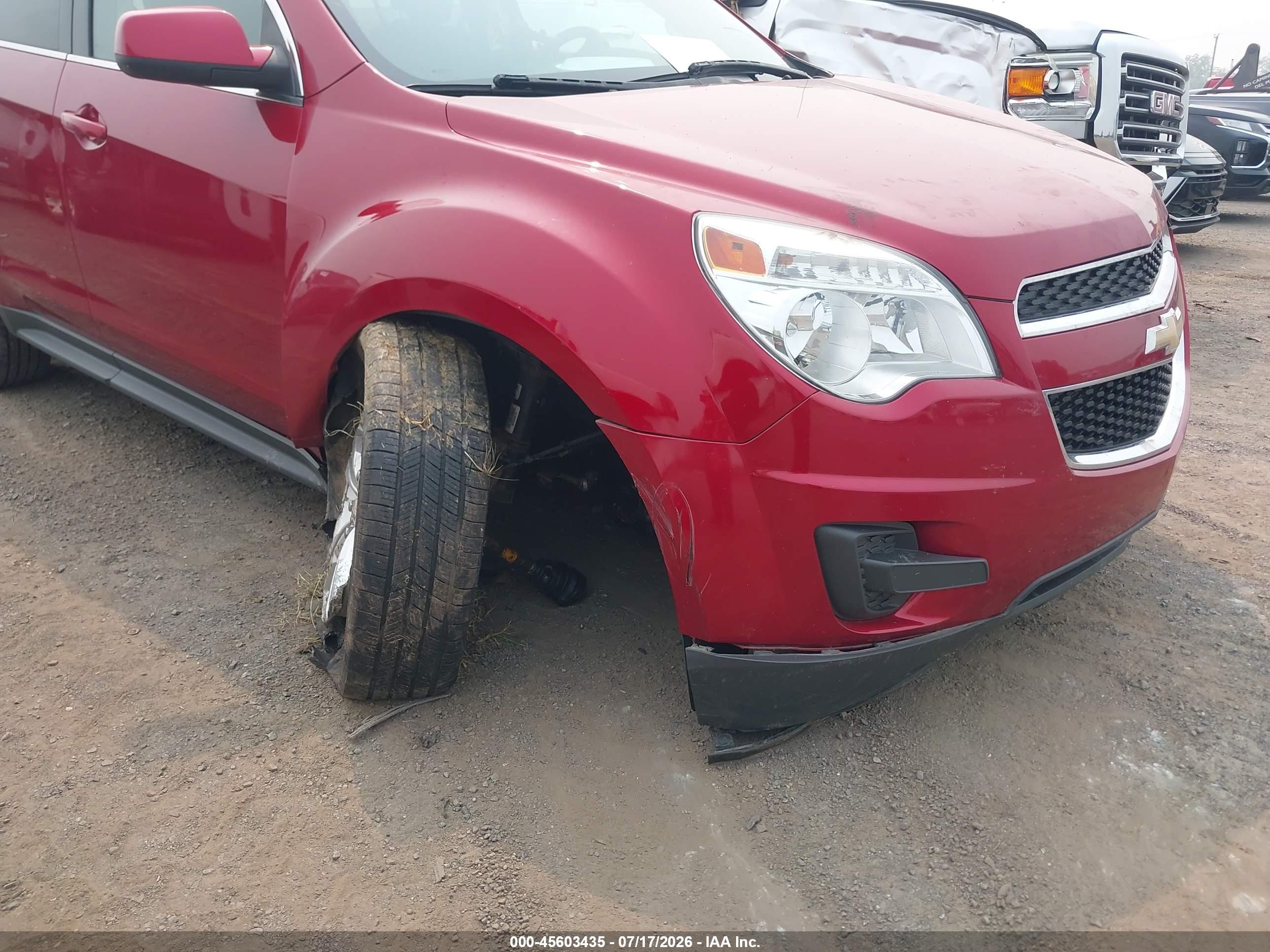 2015 Chevrolet Equinox Lt Red vin: 1GNALBEK8FZ129147