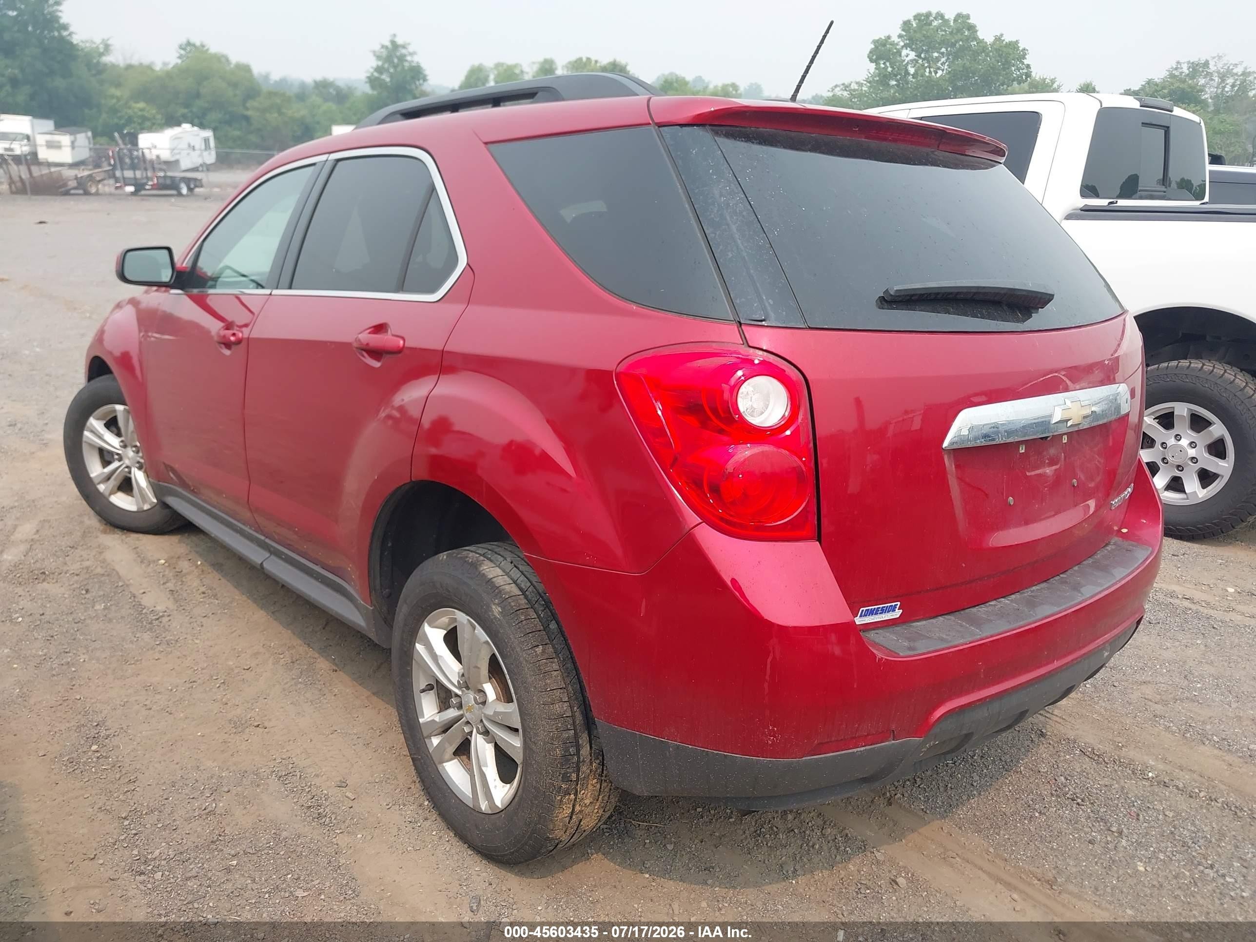 2015 Chevrolet Equinox Lt Red vin: 1GNALBEK8FZ129147