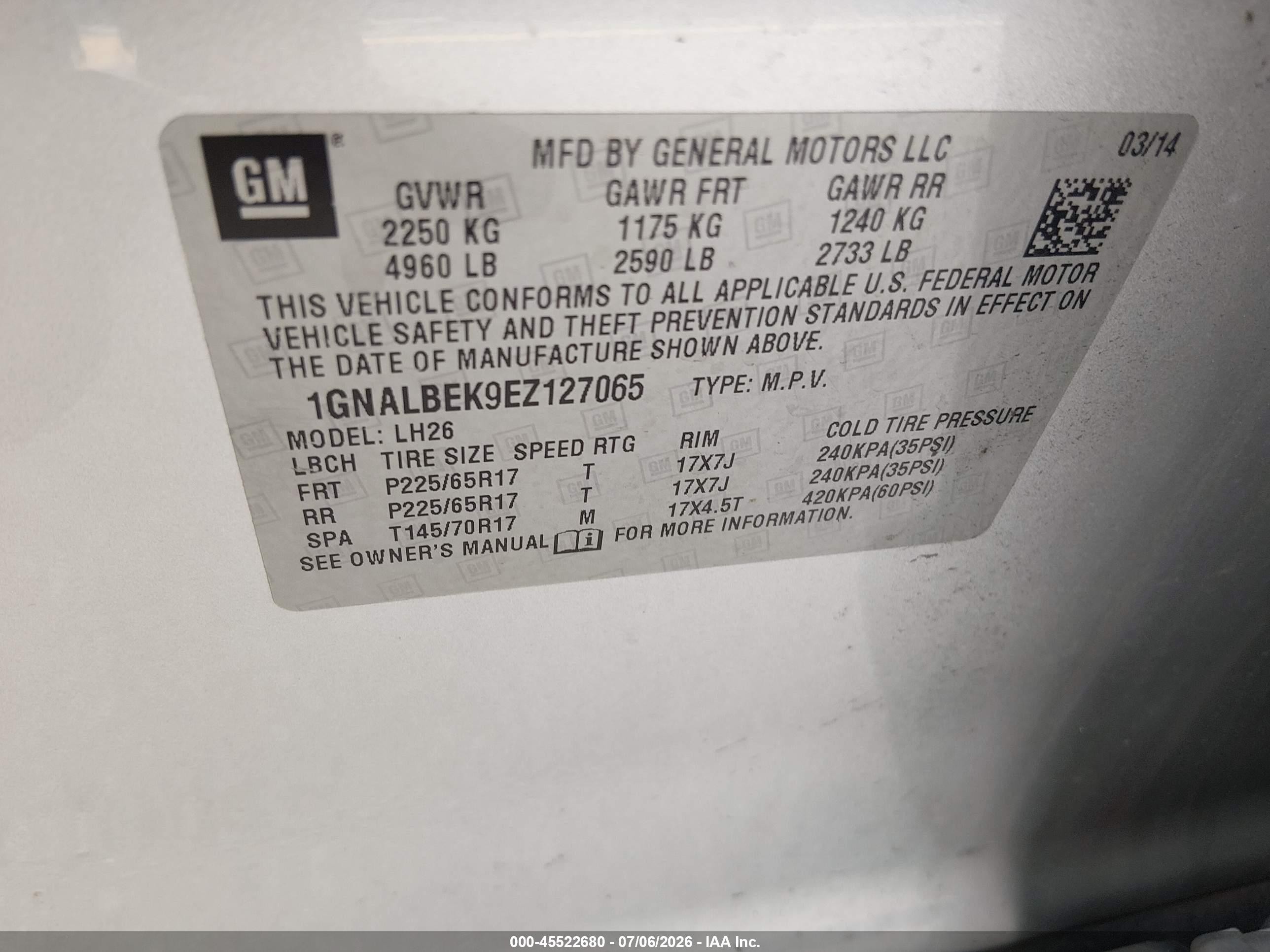 2014 Chevrolet Equinox Lt Silver vin: 1GNALBEK9EZ127065