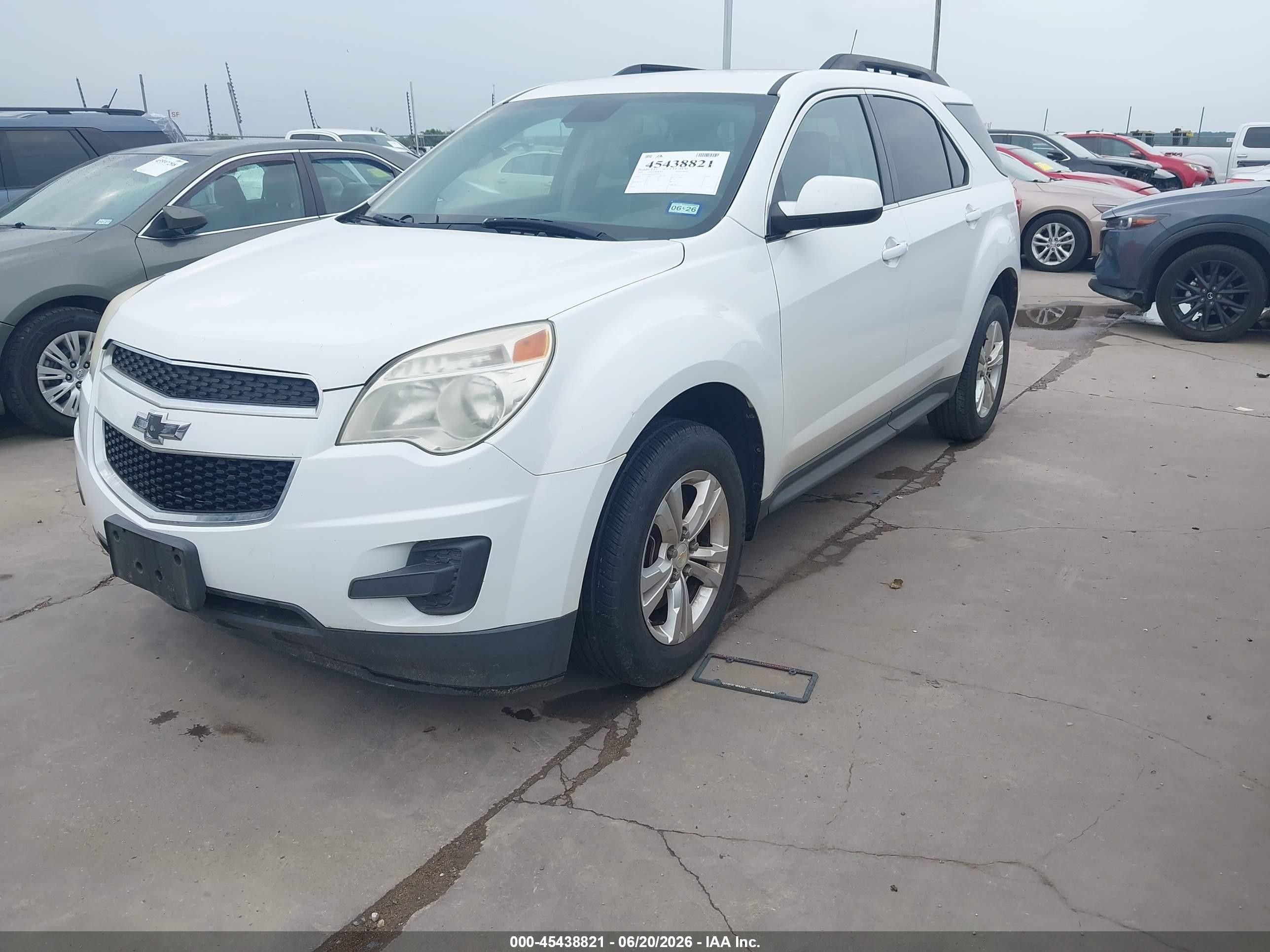 2015 Chevrolet Equinox Lt White vin: 1GNALBEK9FZ100921