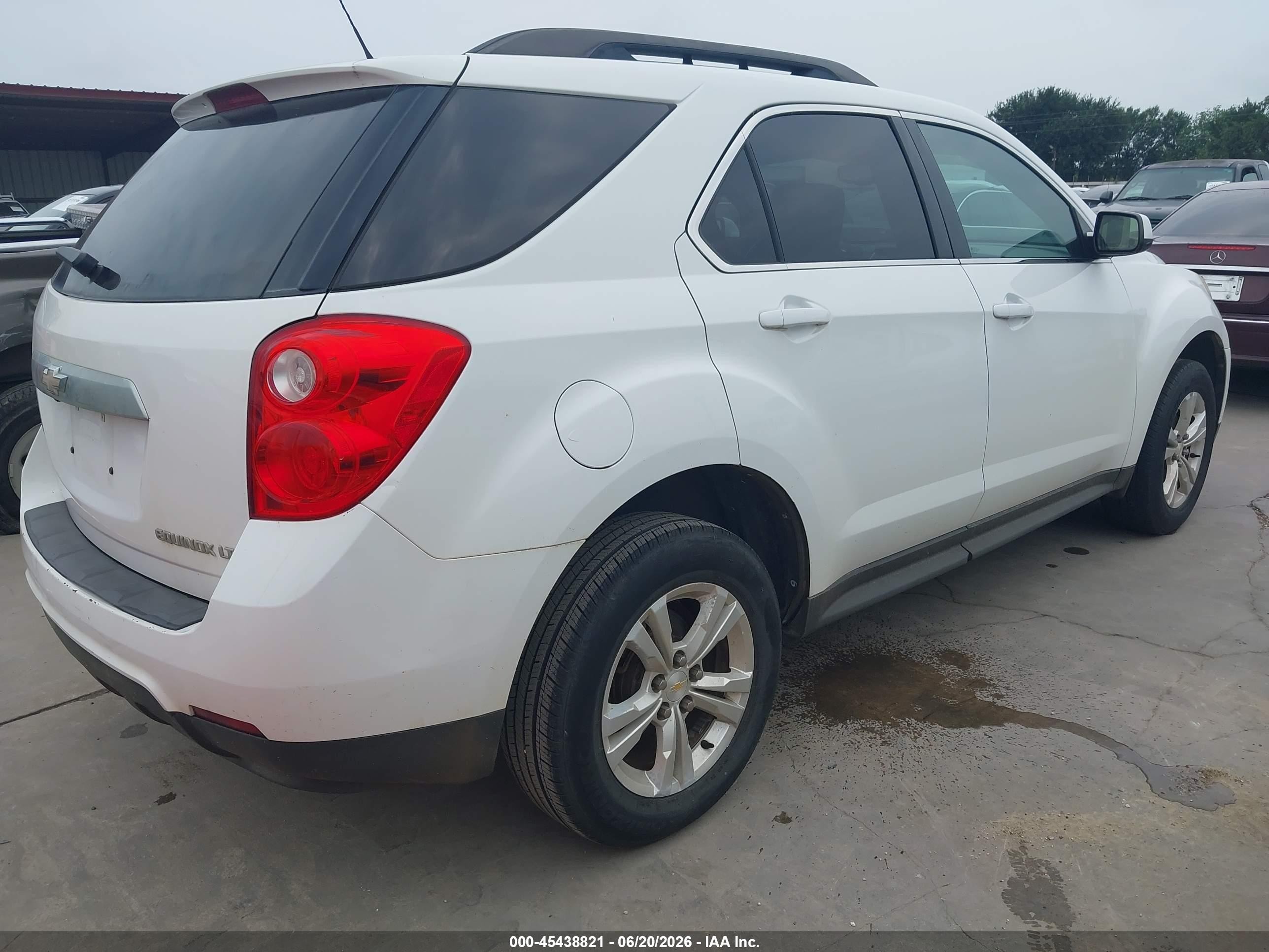 2015 Chevrolet Equinox Lt White vin: 1GNALBEK9FZ100921
