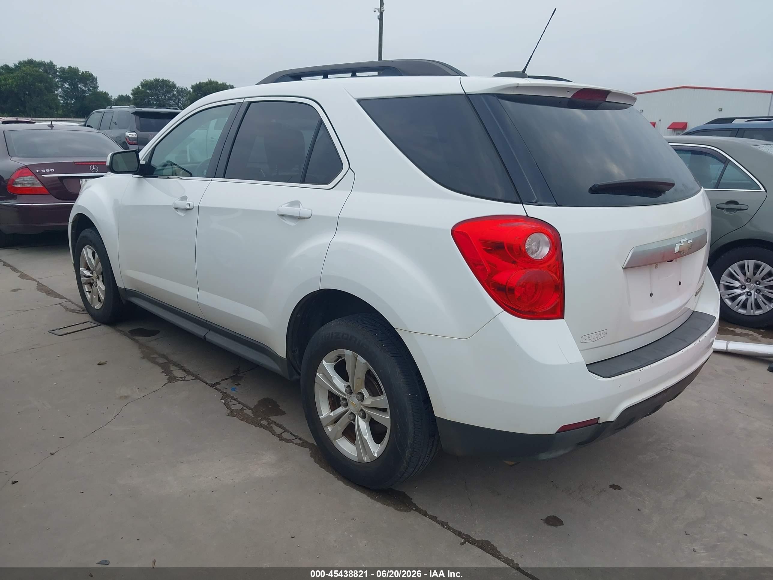 2015 Chevrolet Equinox Lt White vin: 1GNALBEK9FZ100921