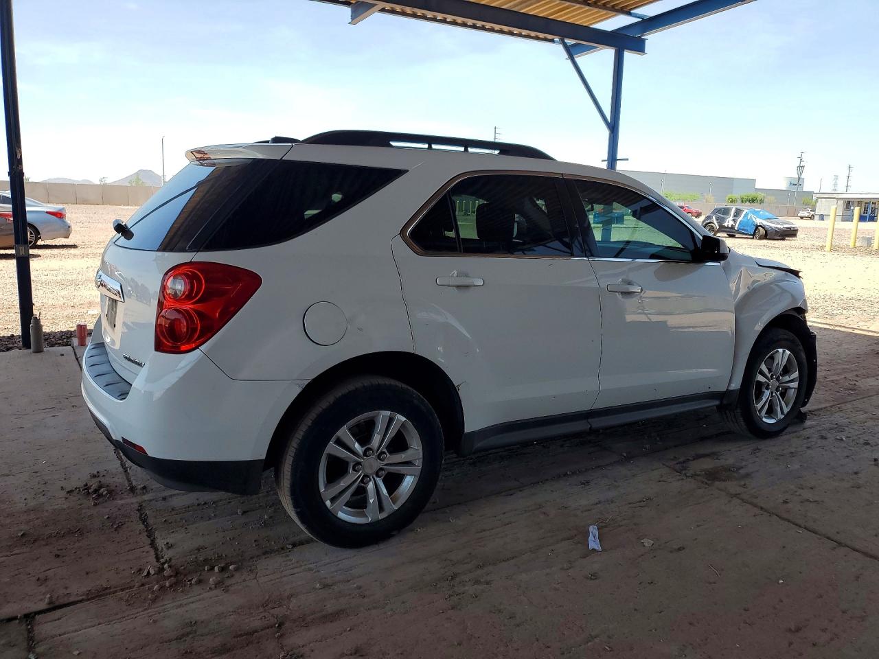 2015 Chevrolet Equinox Lt White vin: 1GNALBEK9FZ102023