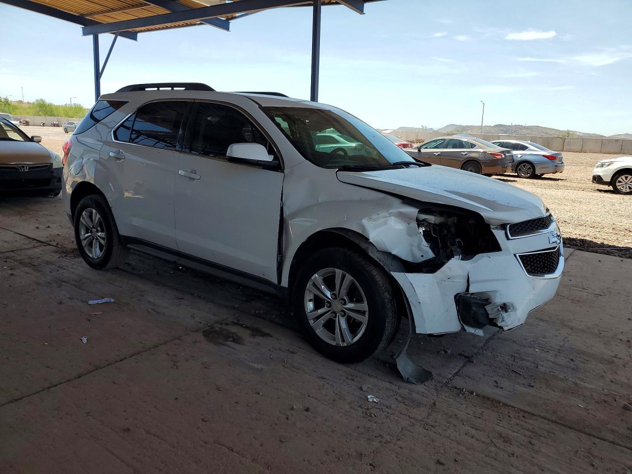 2015 Chevrolet Equinox Lt White vin: 1GNALBEK9FZ102023