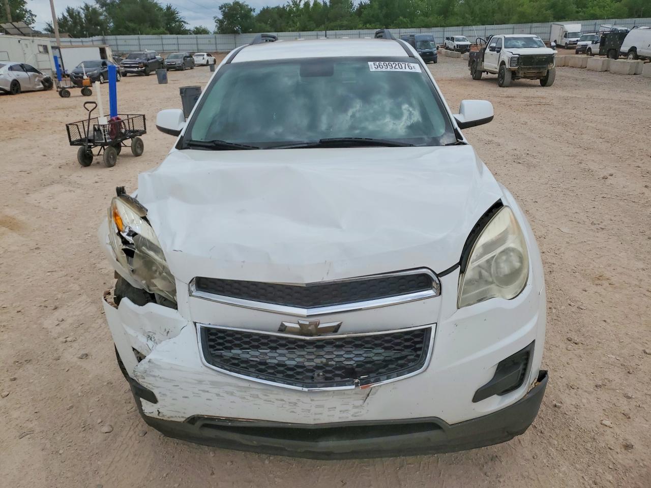 2015 Chevrolet Equinox Lt White vin: 1GNALBEK9FZ110980